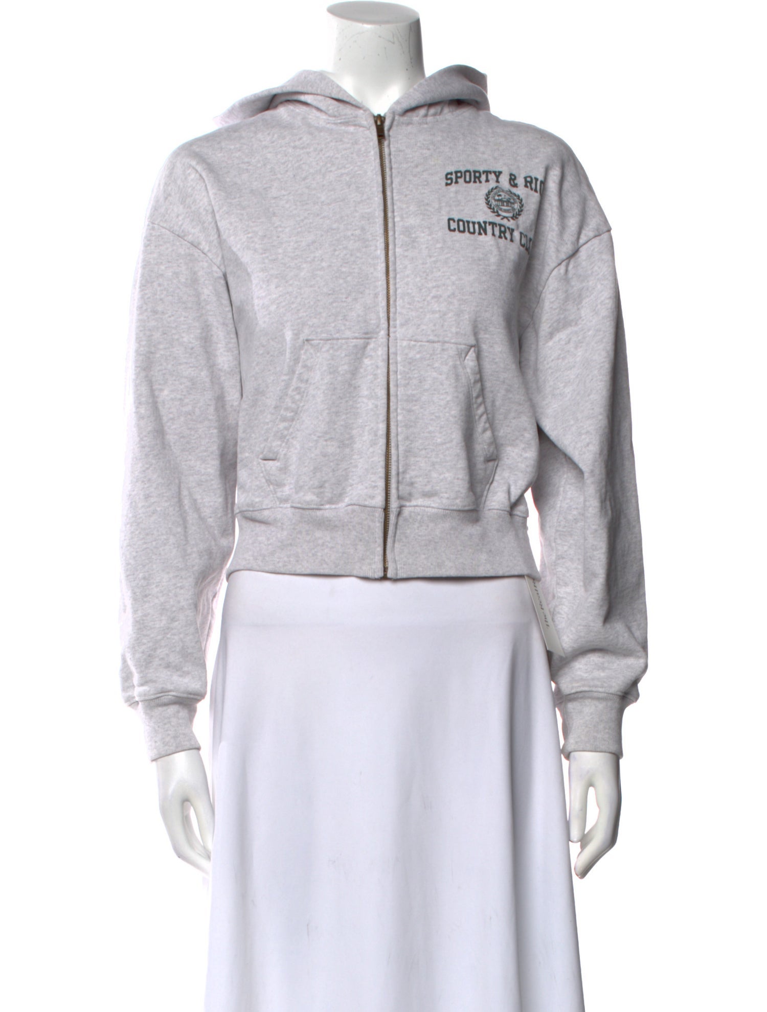 Sporty & Rich Graphic Print Crew Neck Sweatshirt