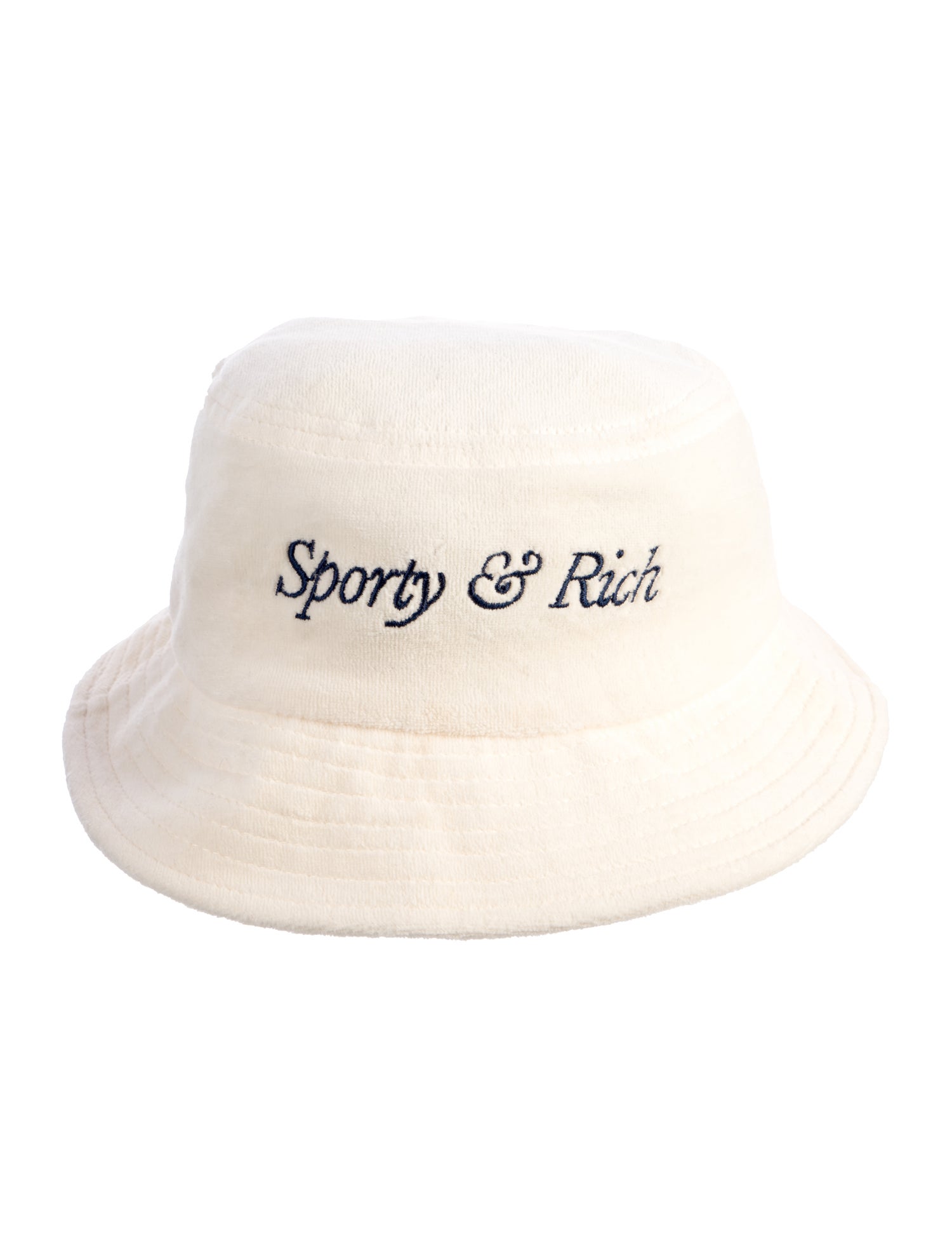 Sporty & Rich Cotton Embroidered Bucket Hat