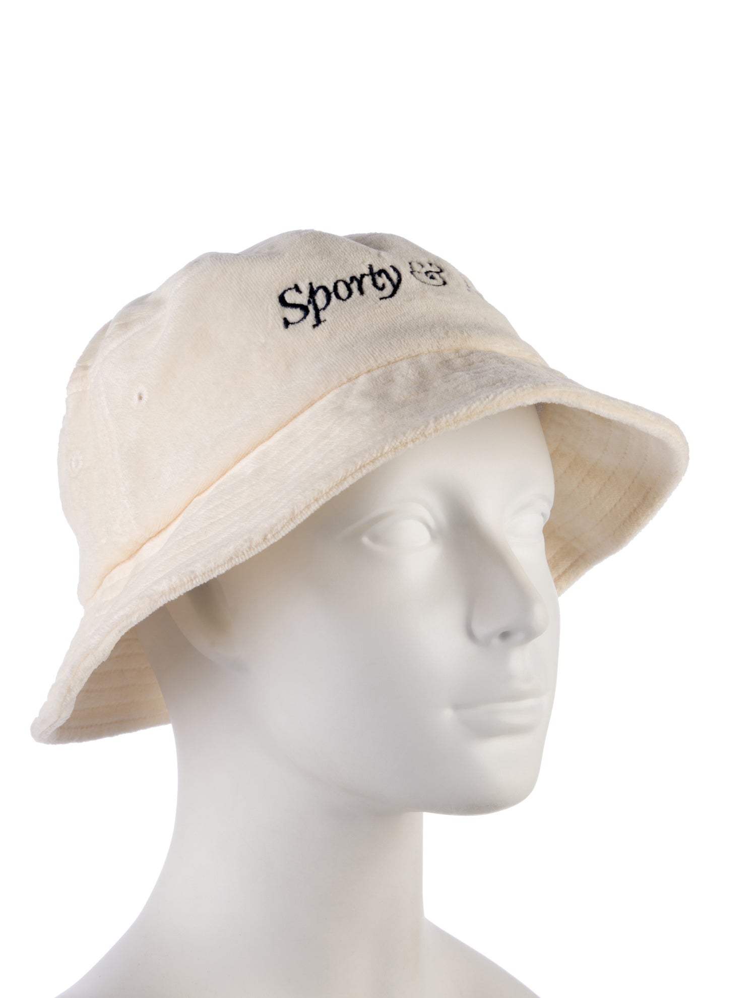 Sporty & Rich Cotton Embroidered Bucket Hat