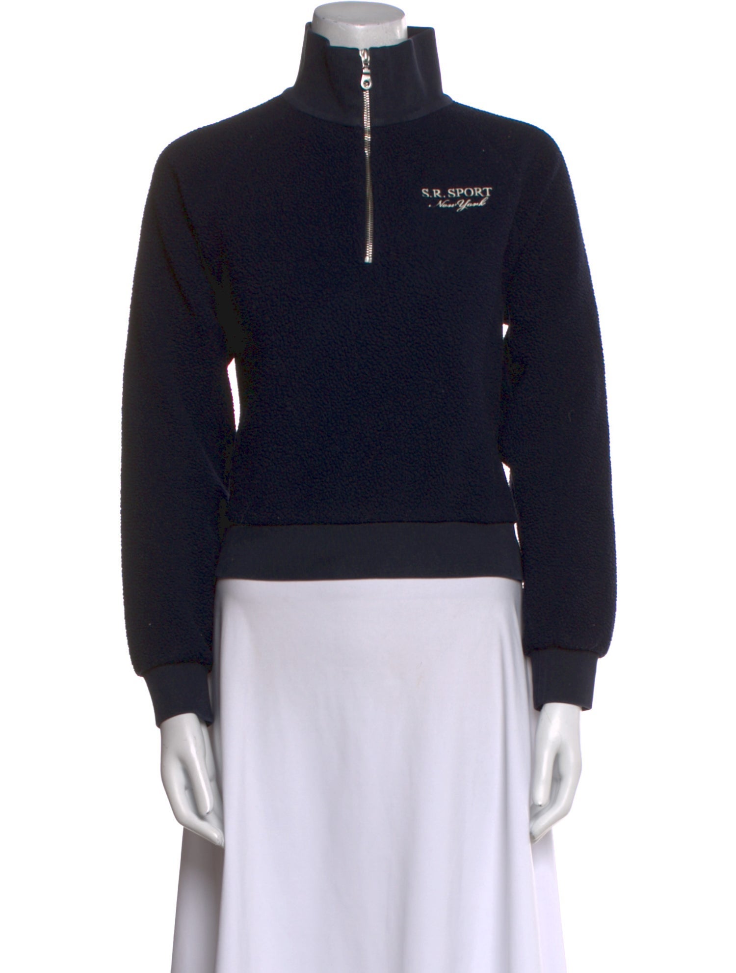 Sporty & Rich Mock Neck Sweater