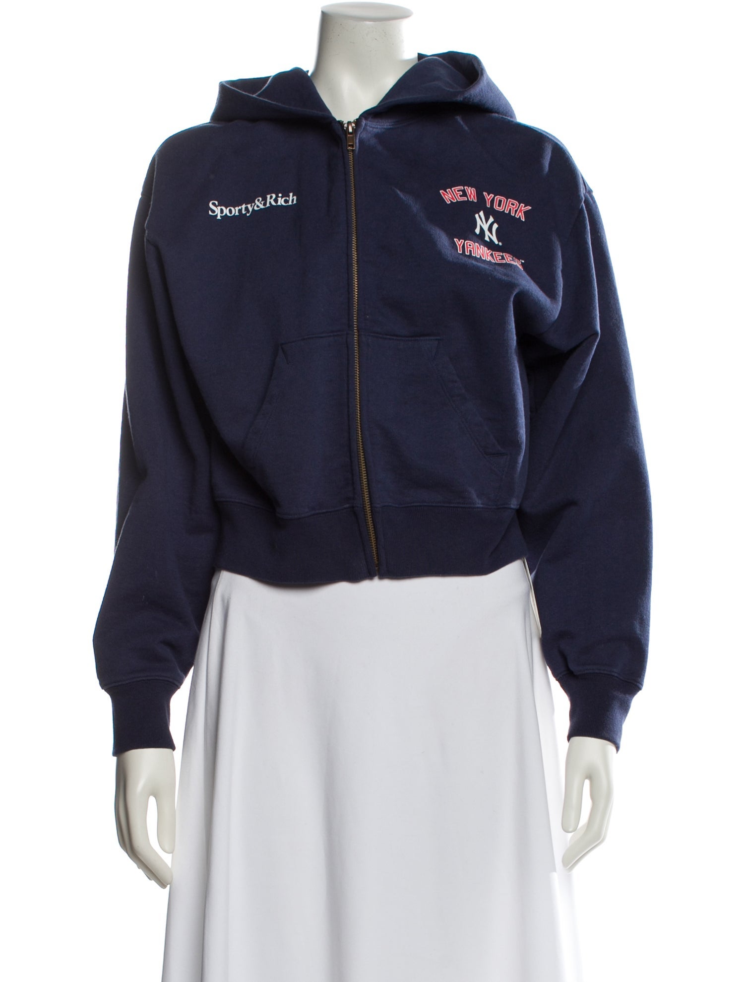 Sporty & Rich Graphic Print Crew Neck Sweatshirt