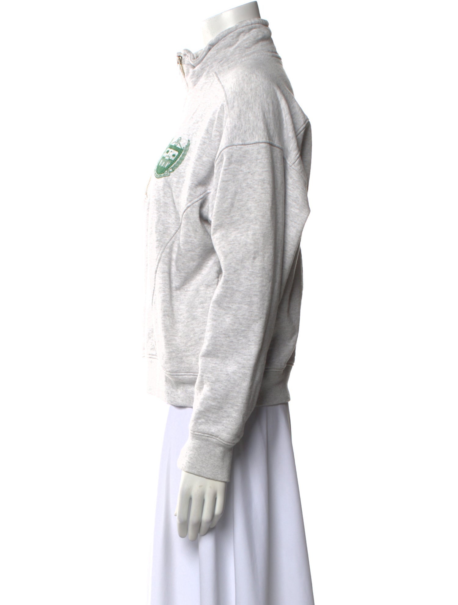 Sporty & Rich Mock Neck Long Sleeve Sweatshirt