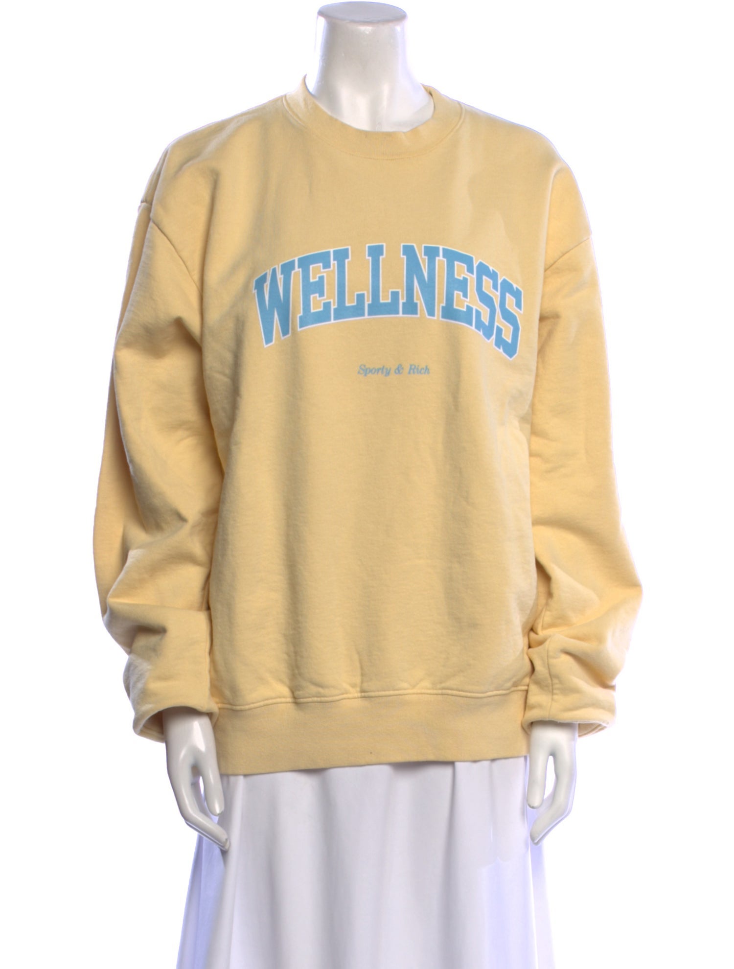 Sporty & Rich Graphic Print Crew Neck Sweatshirt