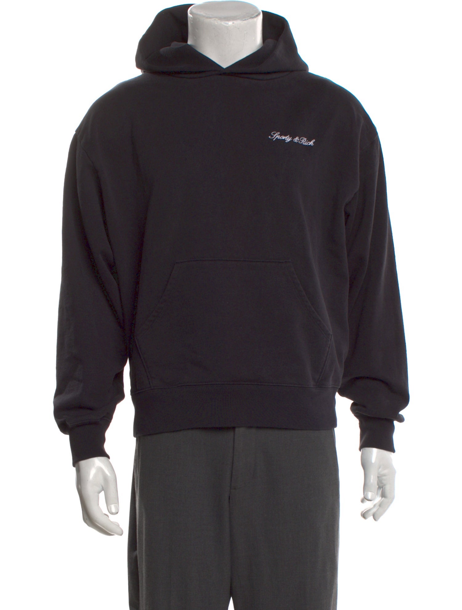 Sporty & Rich Graphic Print Crew Neck Hoodie