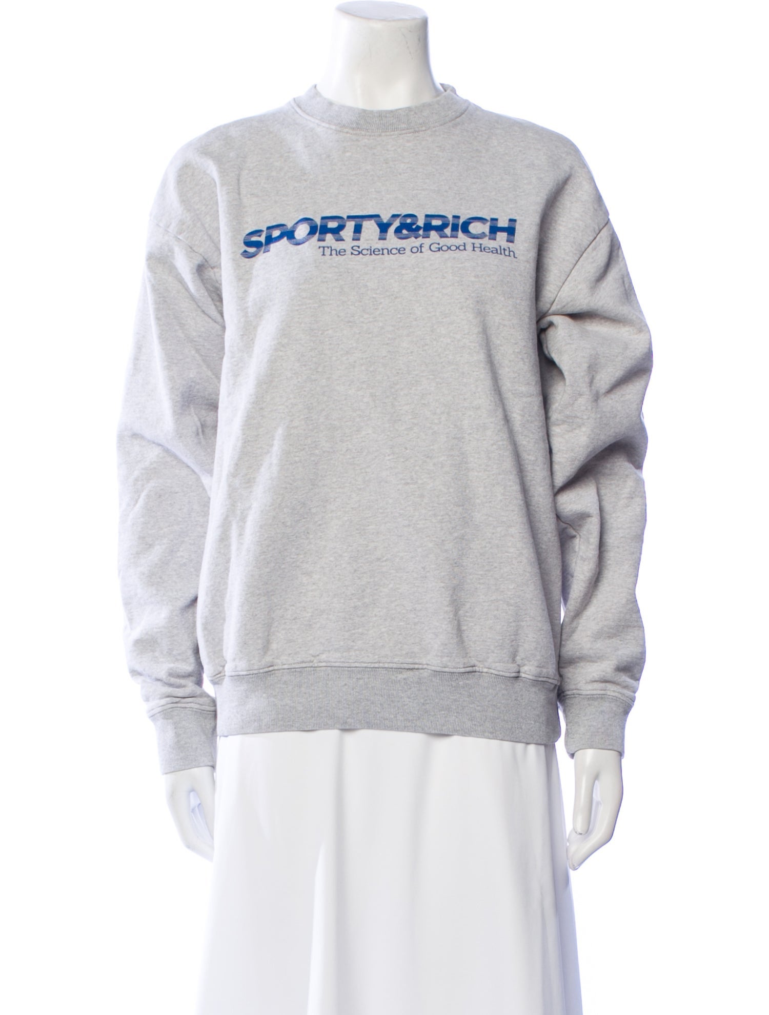 Sporty & Rich Graphic Print Crew Neck Sweatshirt