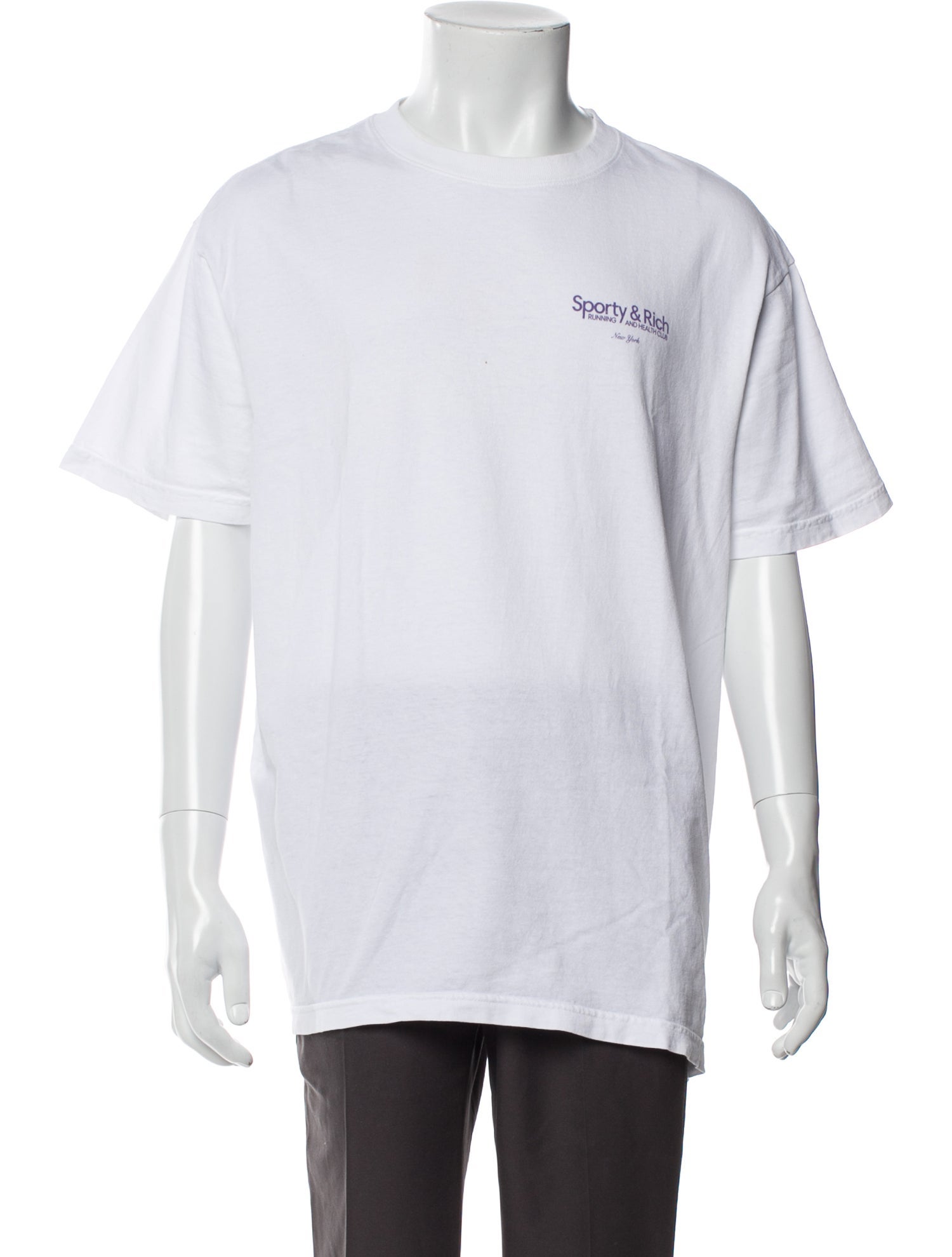 Sporty & Rich Graphic Print Crew Neck T-Shirt