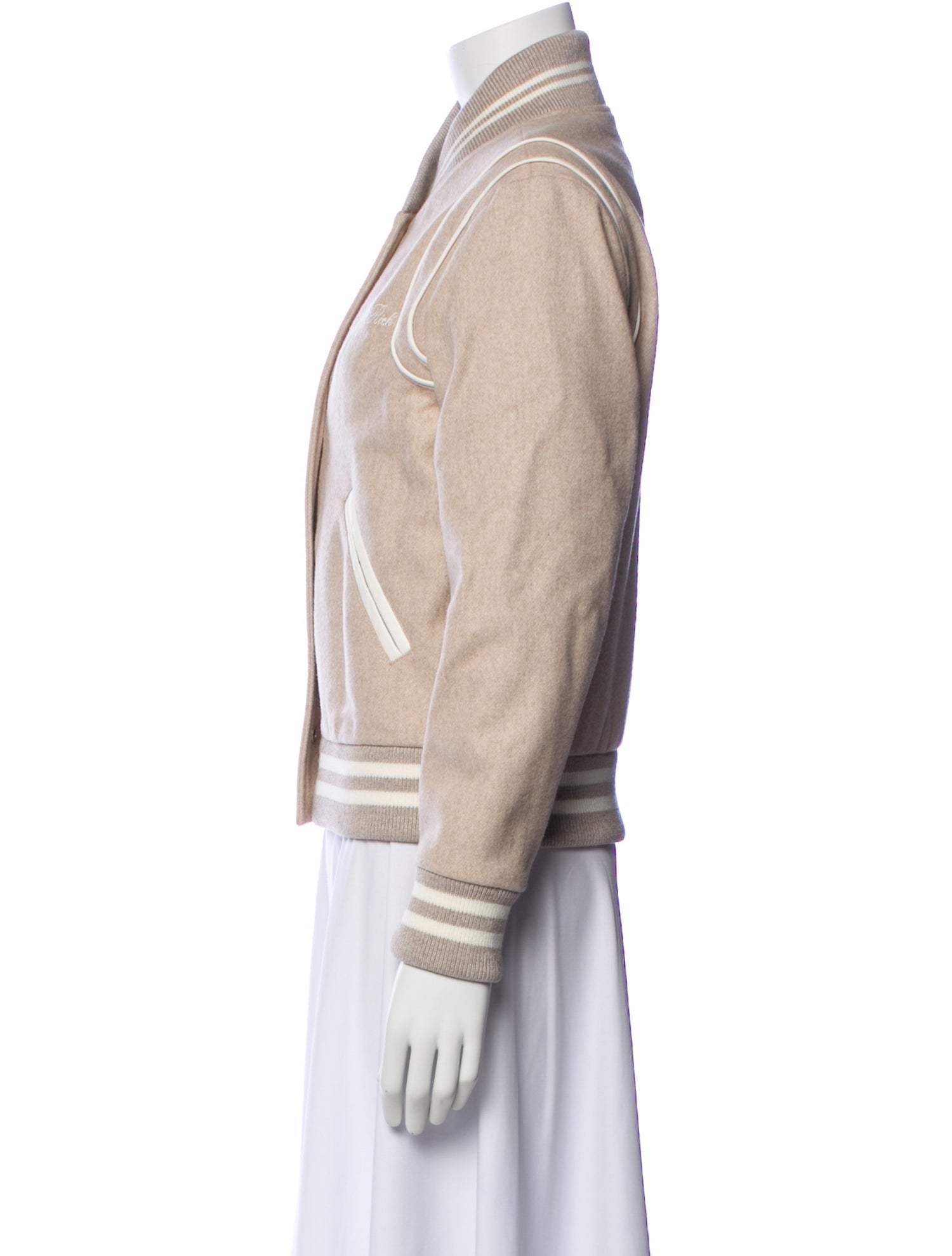 Sporty & Rich Wool Bomber Jacket