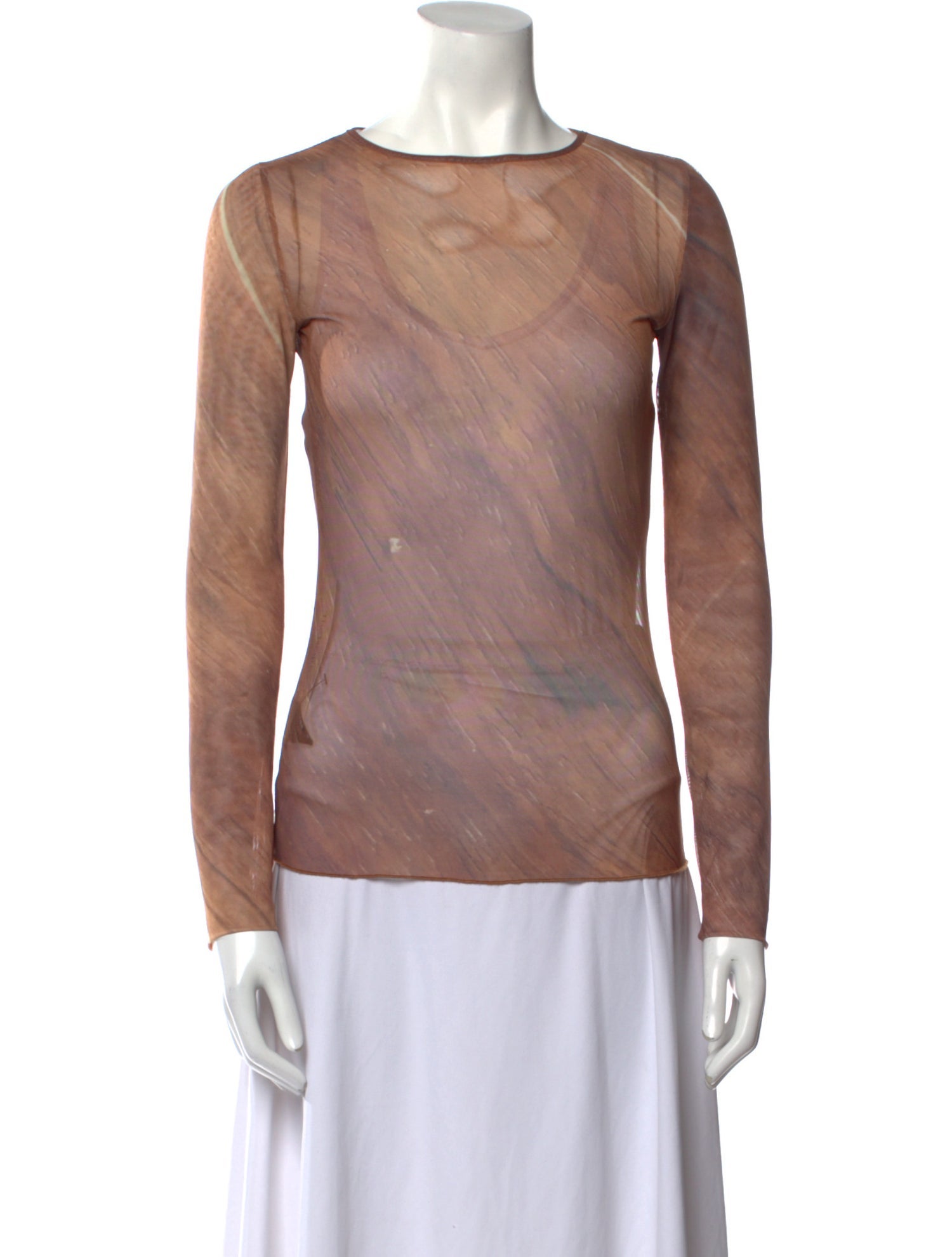 Serapis Bateau Neckline Long Sleeve Top