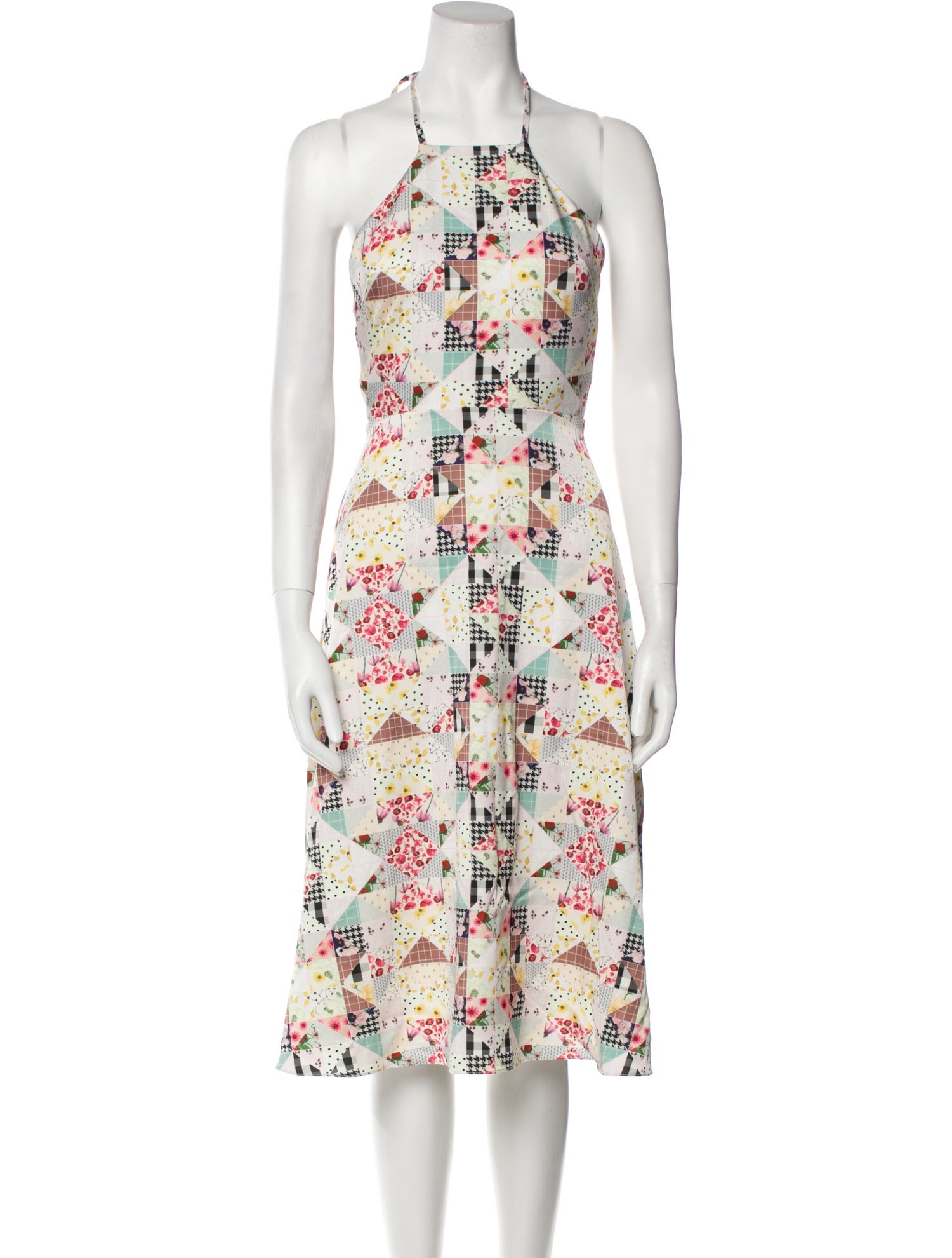 Samantha Sipos Floral Print Midi Length Dress