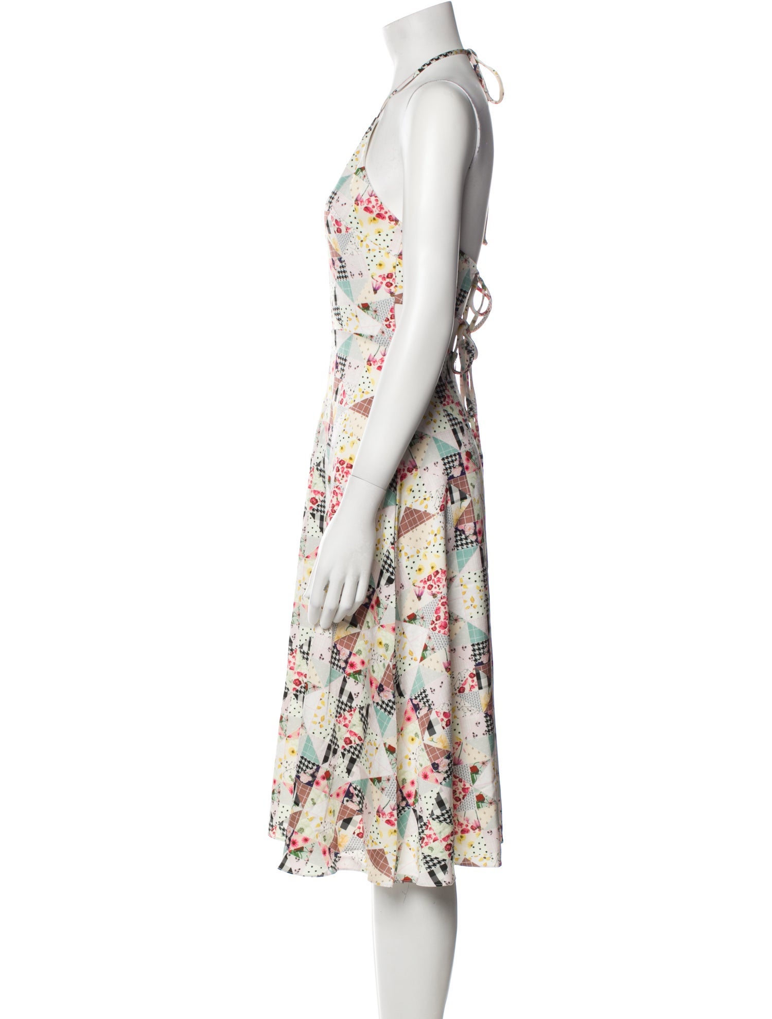 Samantha Sipos Floral Print Midi Length Dress