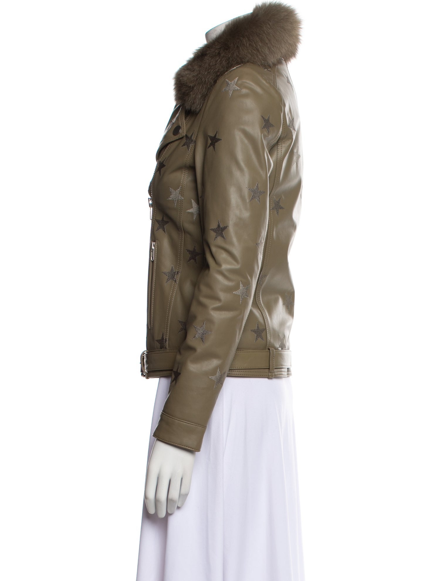 Samantha Sipos Leather Fur Jacket