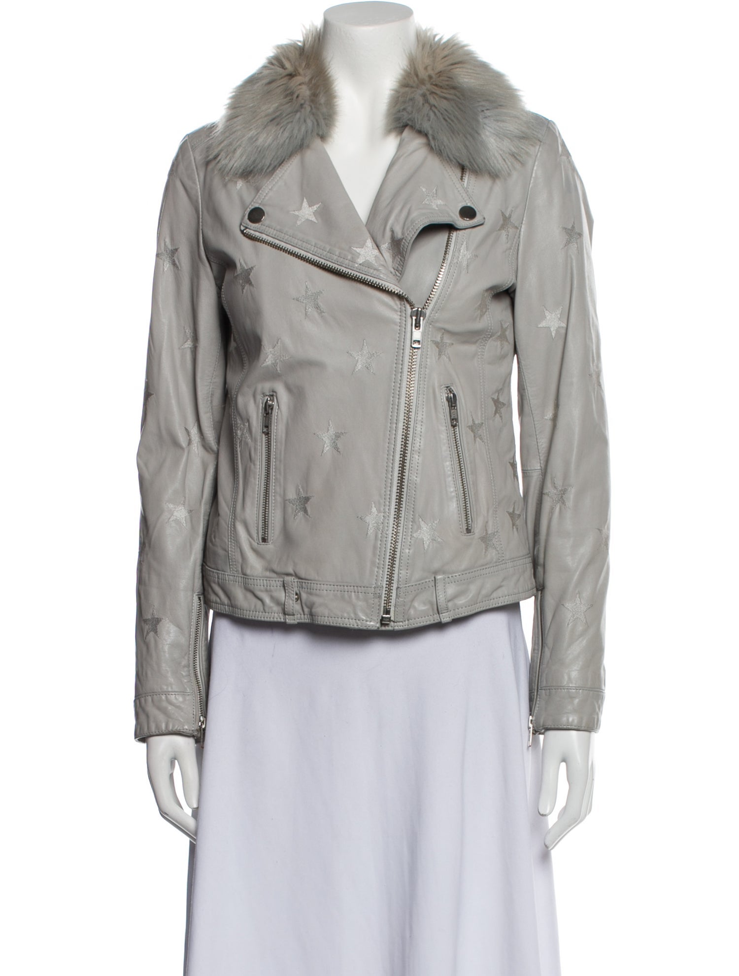 Samantha Sipos Lambskin Biker Jacket