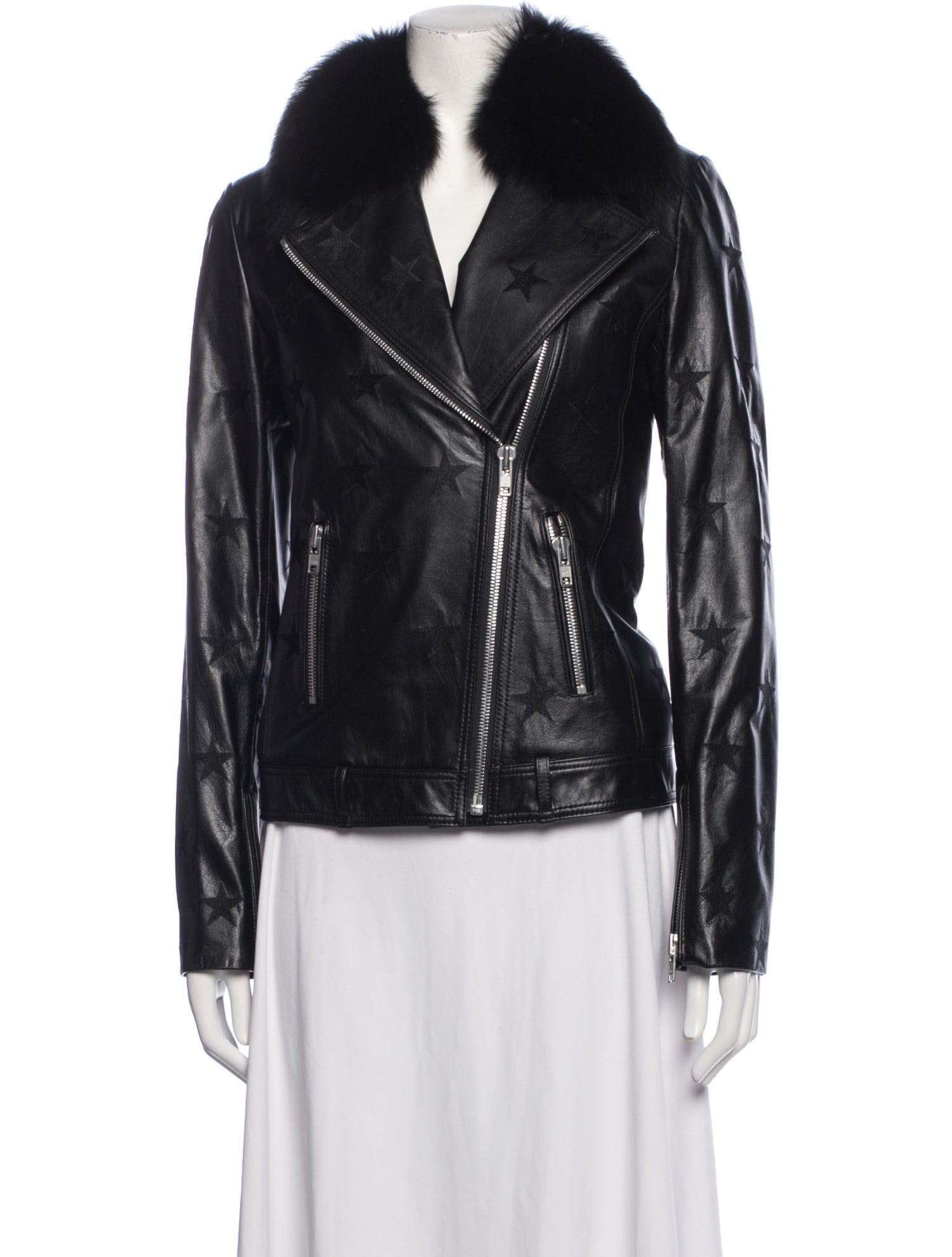 Samantha Sipos Calf Leather Fur Jacket
