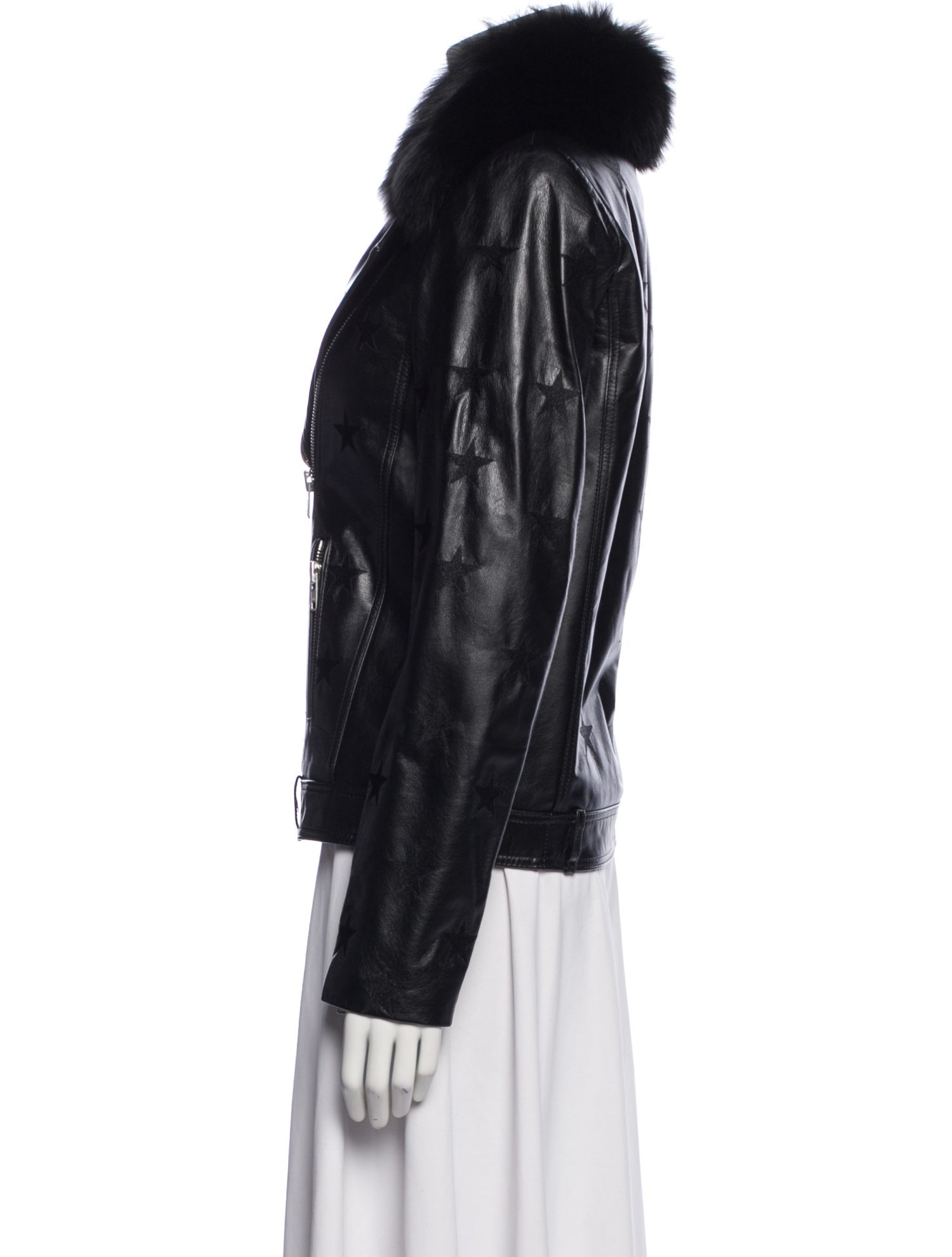 Samantha Sipos Calf Leather Fur Jacket