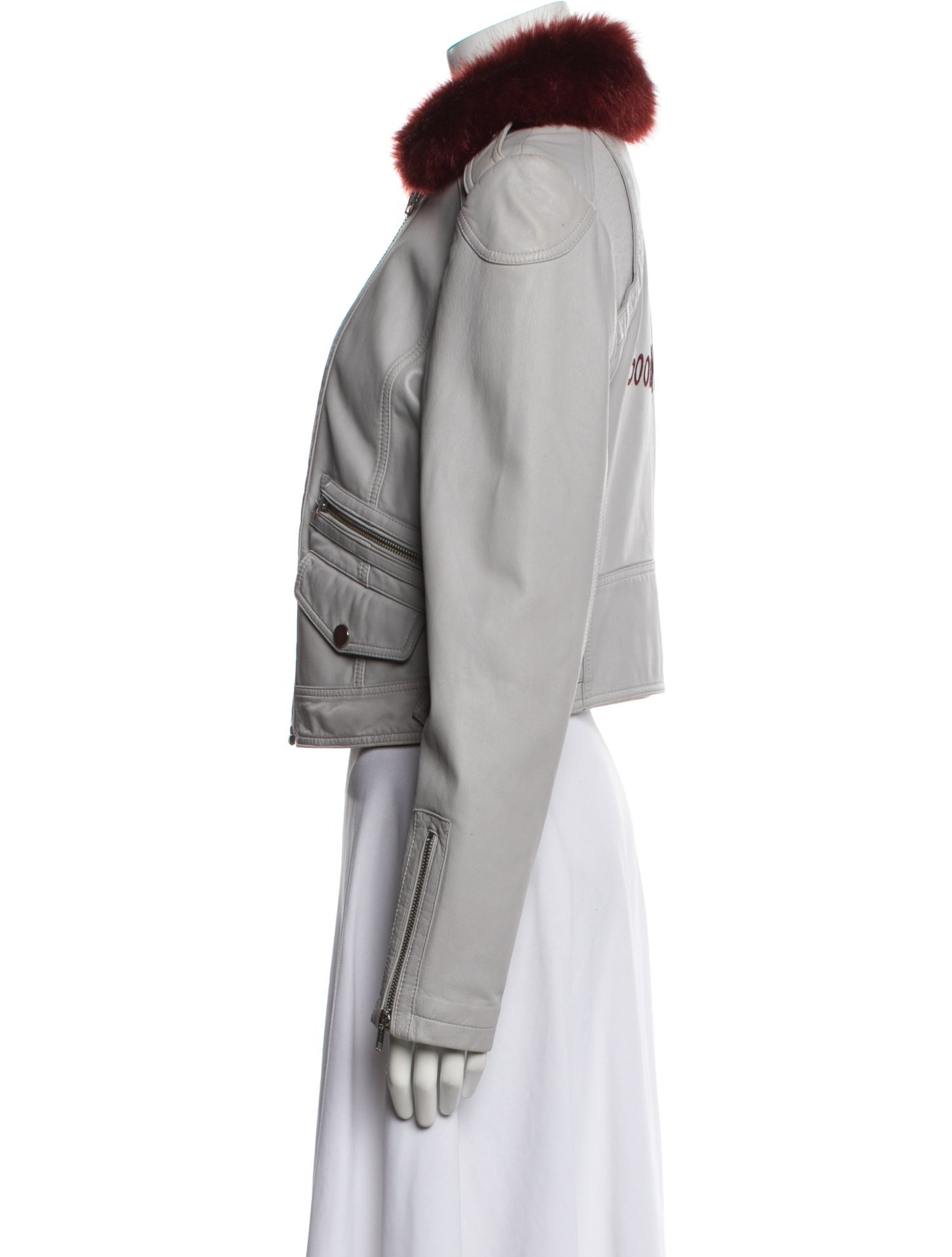 Samantha Sipos Leather Biker Jacket