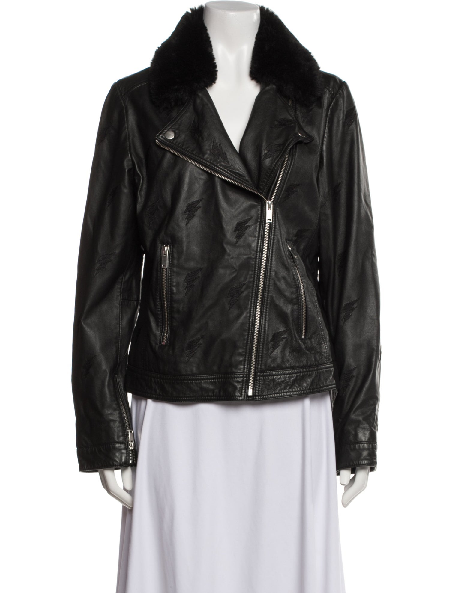 Samantha Sipos Leather Biker Jacket
