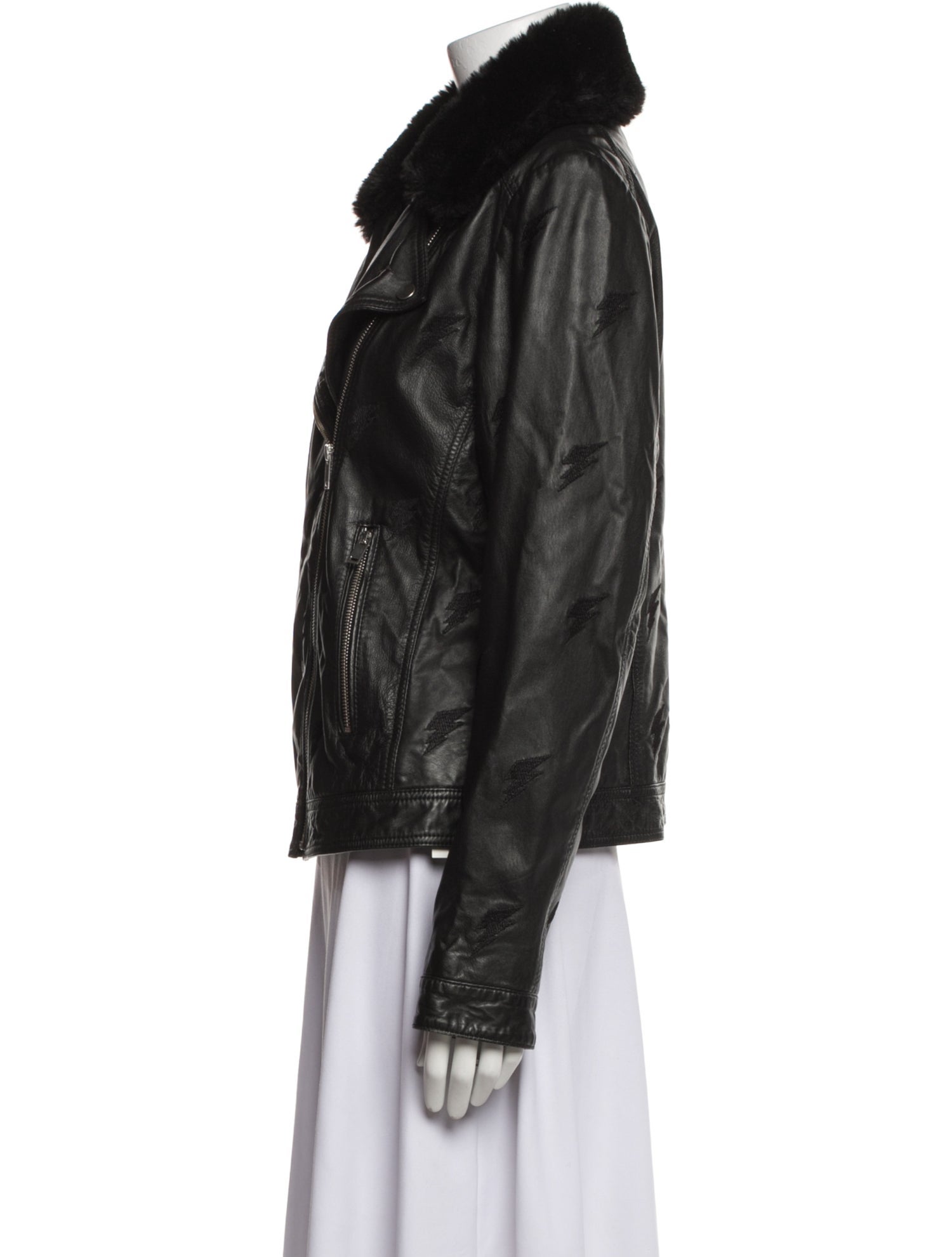 Samantha Sipos Leather Biker Jacket