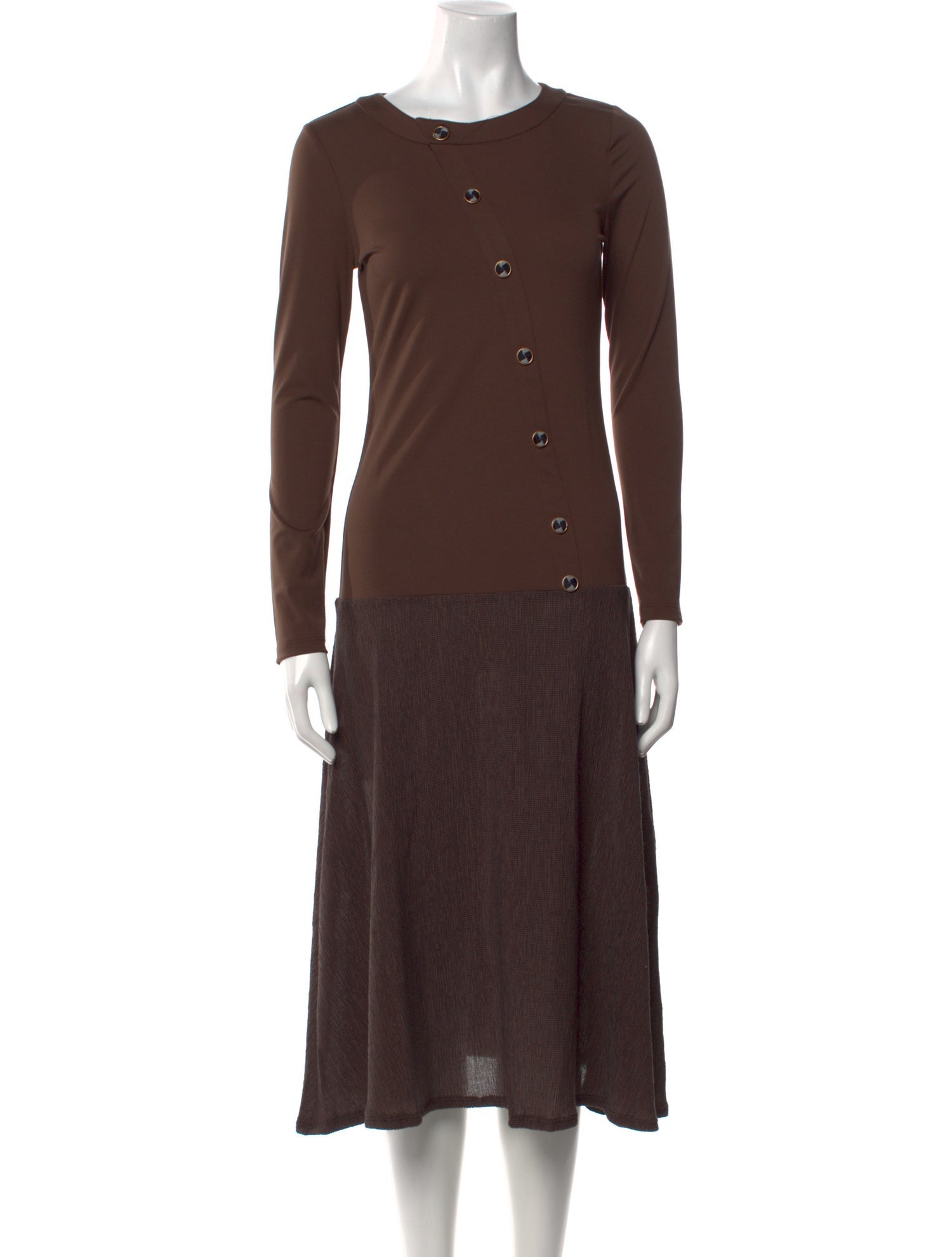 Samantha Sipos Crew Neck Midi Length Dress