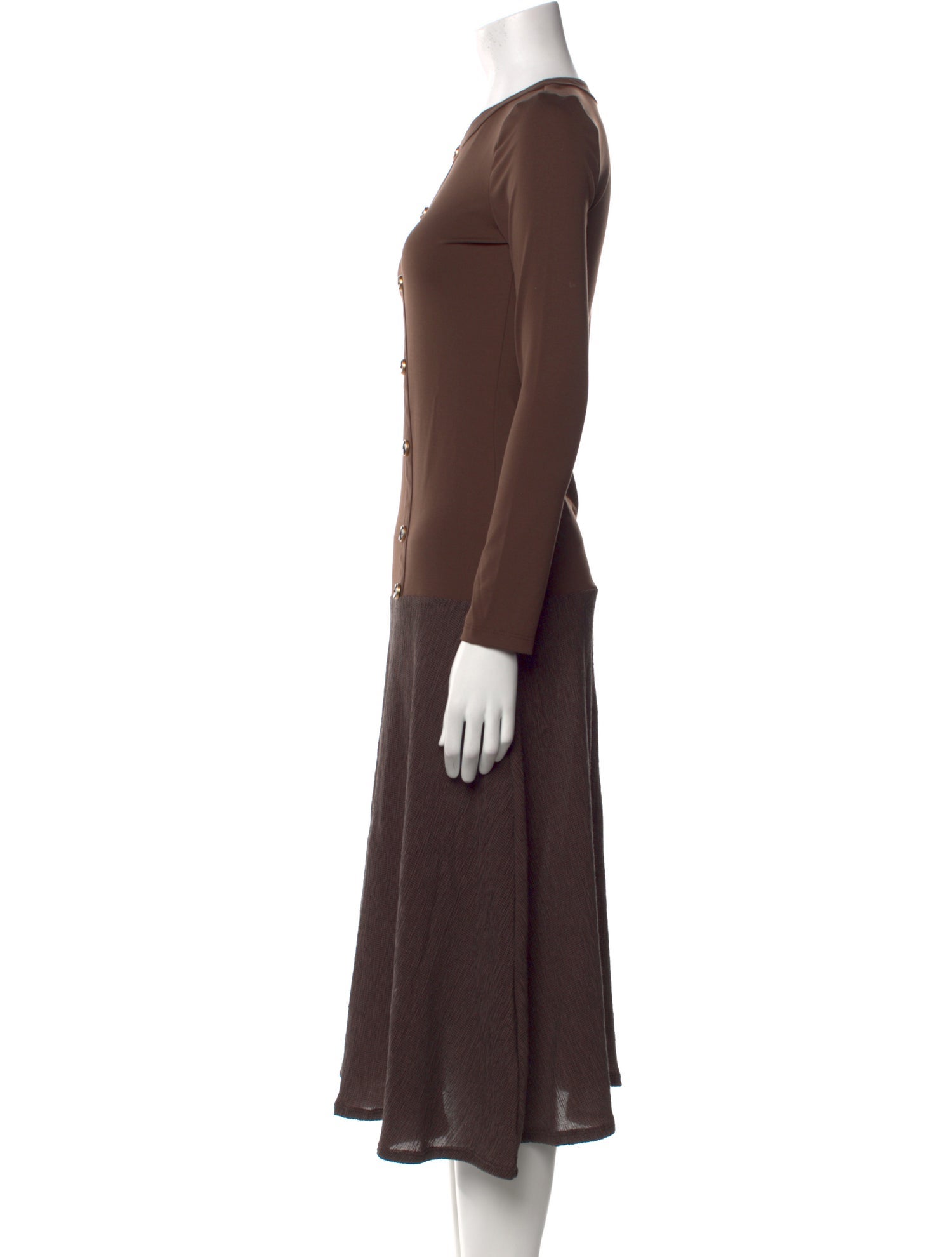 Samantha Sipos Crew Neck Midi Length Dress