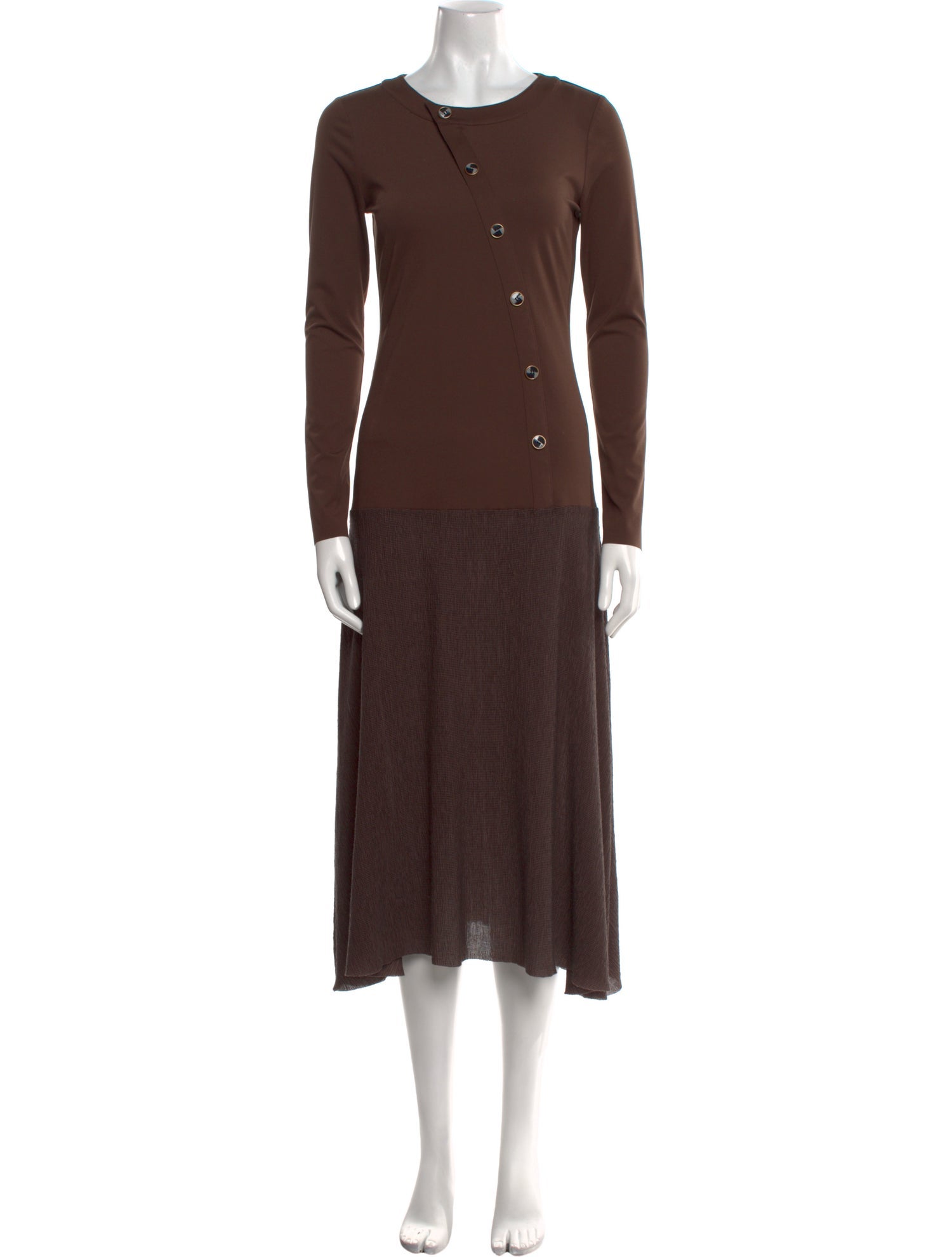 Samantha Sipos Crew Neck Midi Length Dress