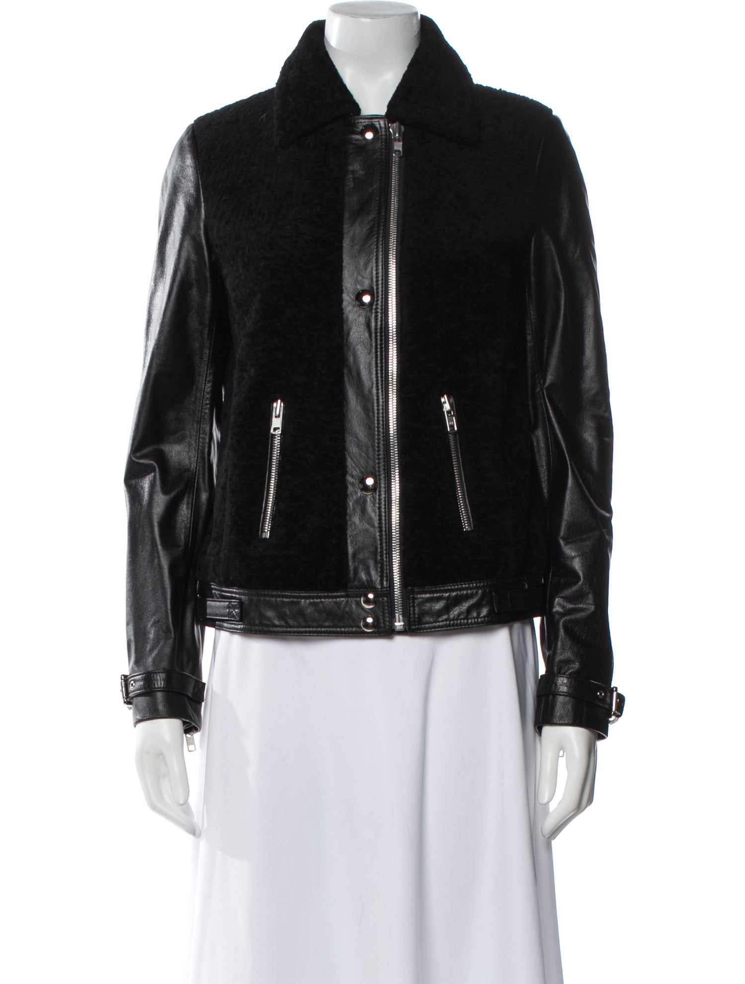 Samantha Sipos Leather Biker Jacket w/ Tags