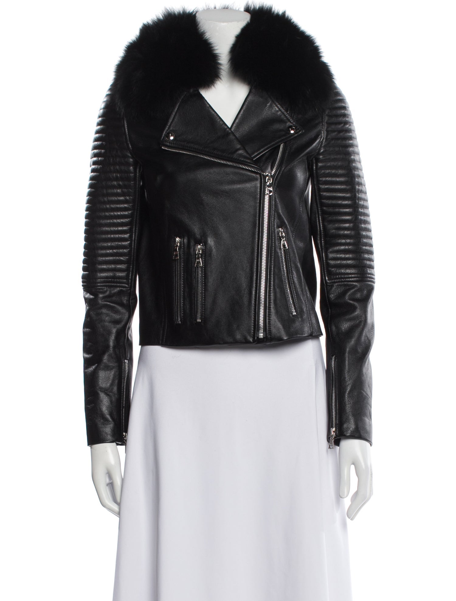 Samantha Sipos Calf Leather Biker Jacket