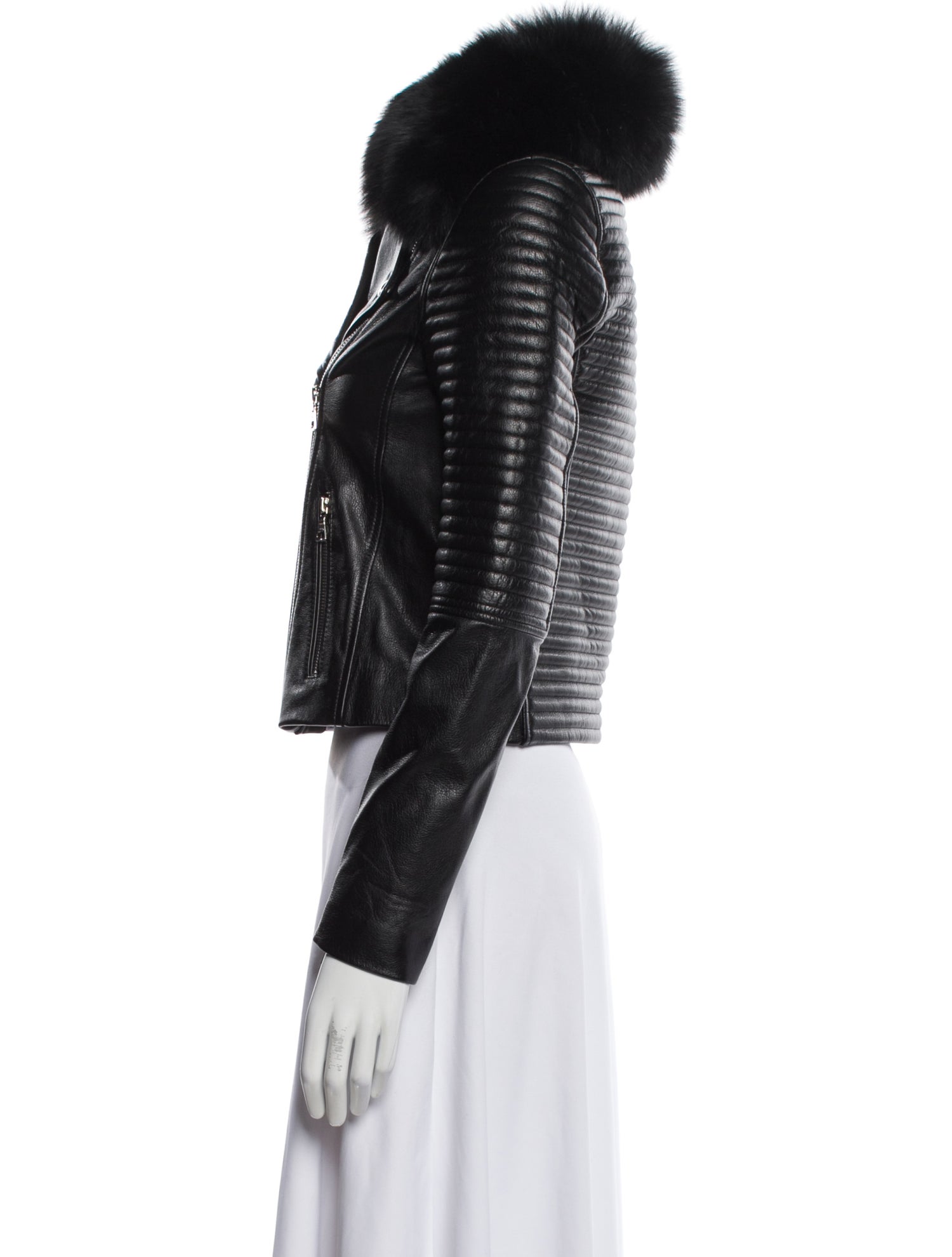 Samantha Sipos Calf Leather Biker Jacket