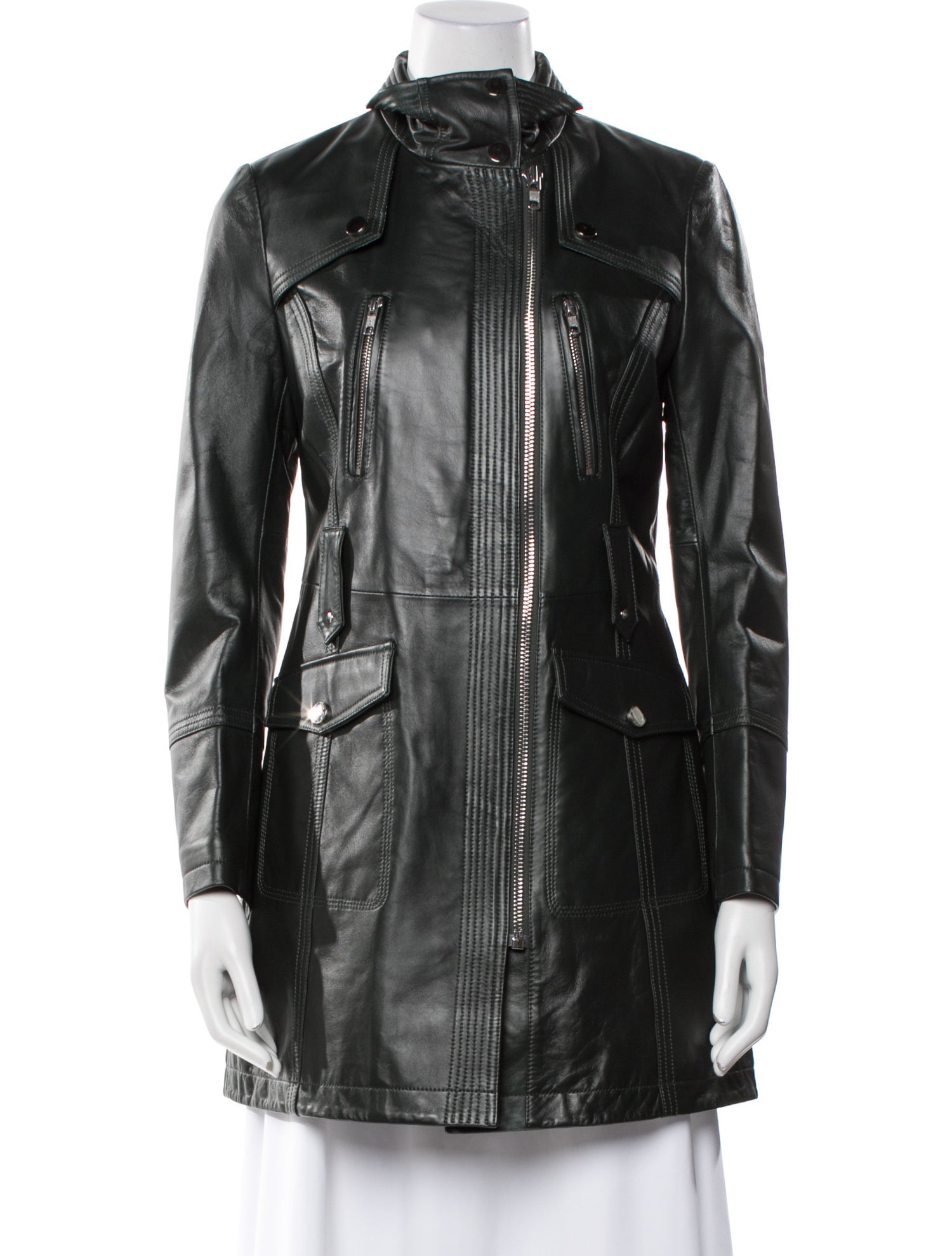 Samantha Sipos Leather Coat