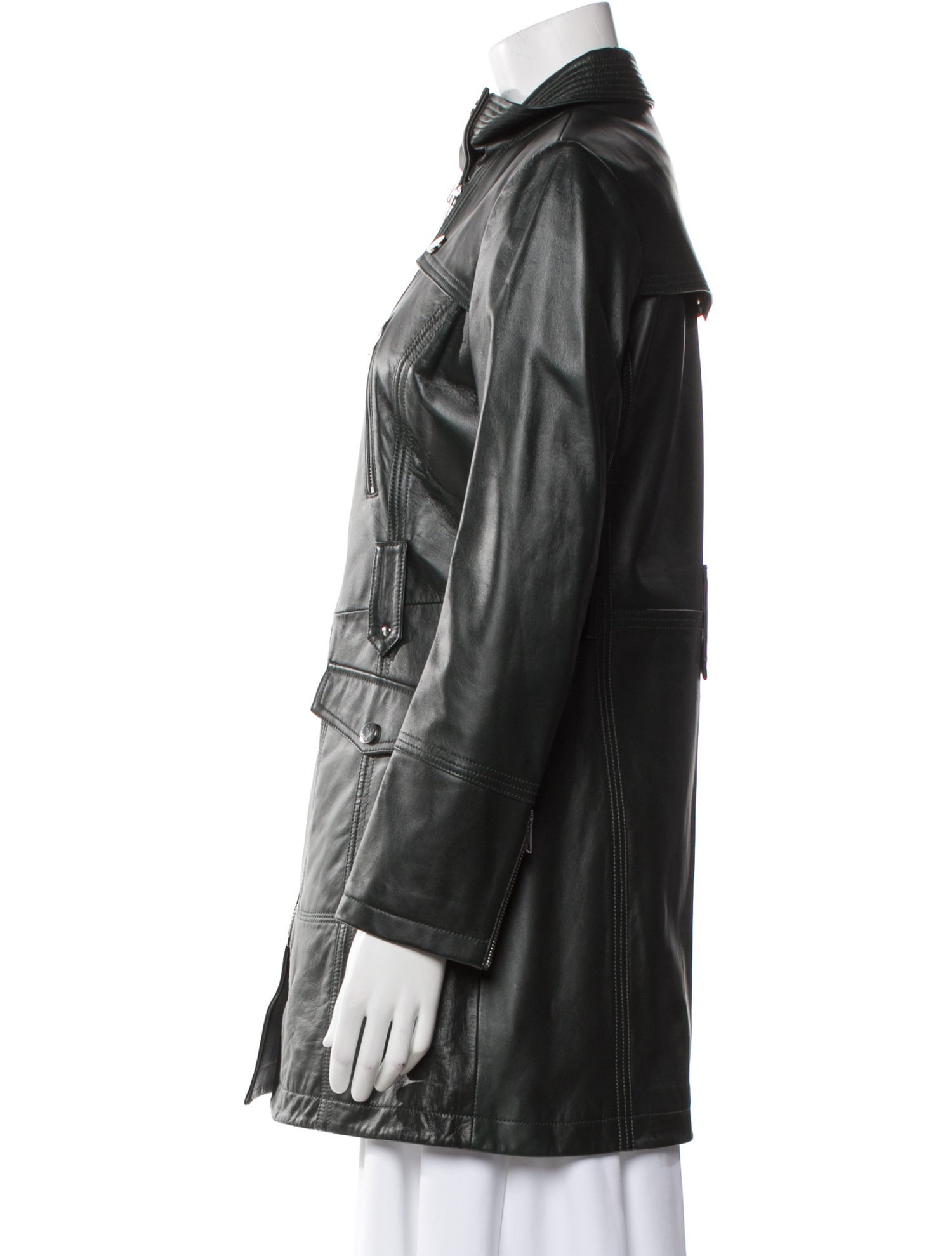 Samantha Sipos Leather Coat