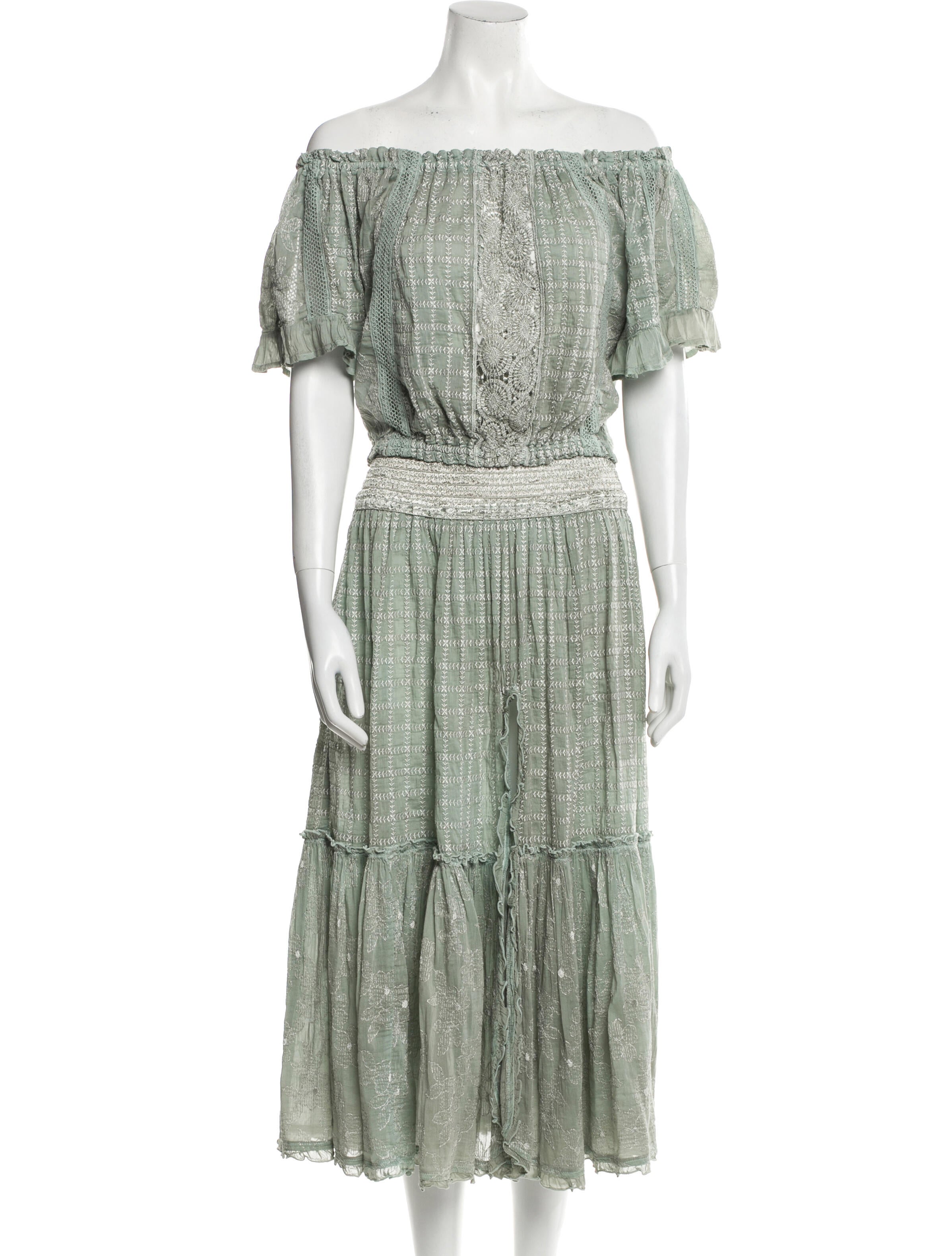 Sunday Saint-Tropez Patterned Embroidered Accent Skirt Set