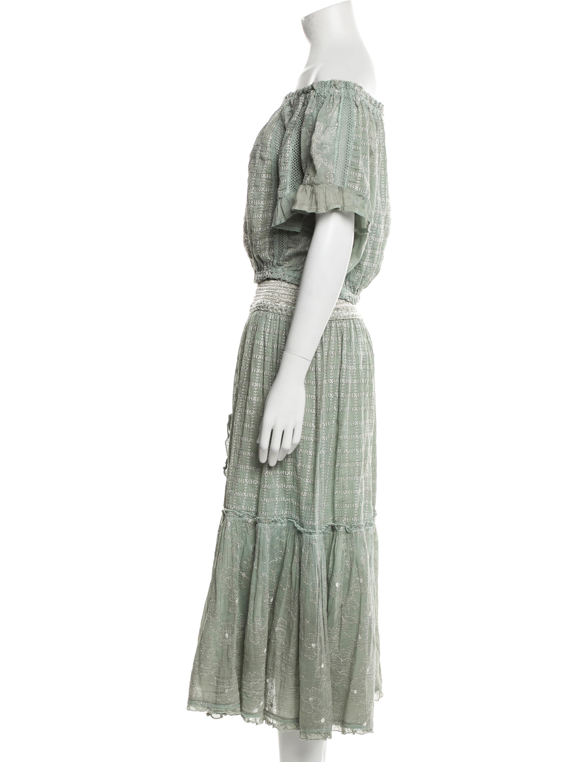 Sunday Saint-Tropez Patterned Embroidered Accent Skirt Set