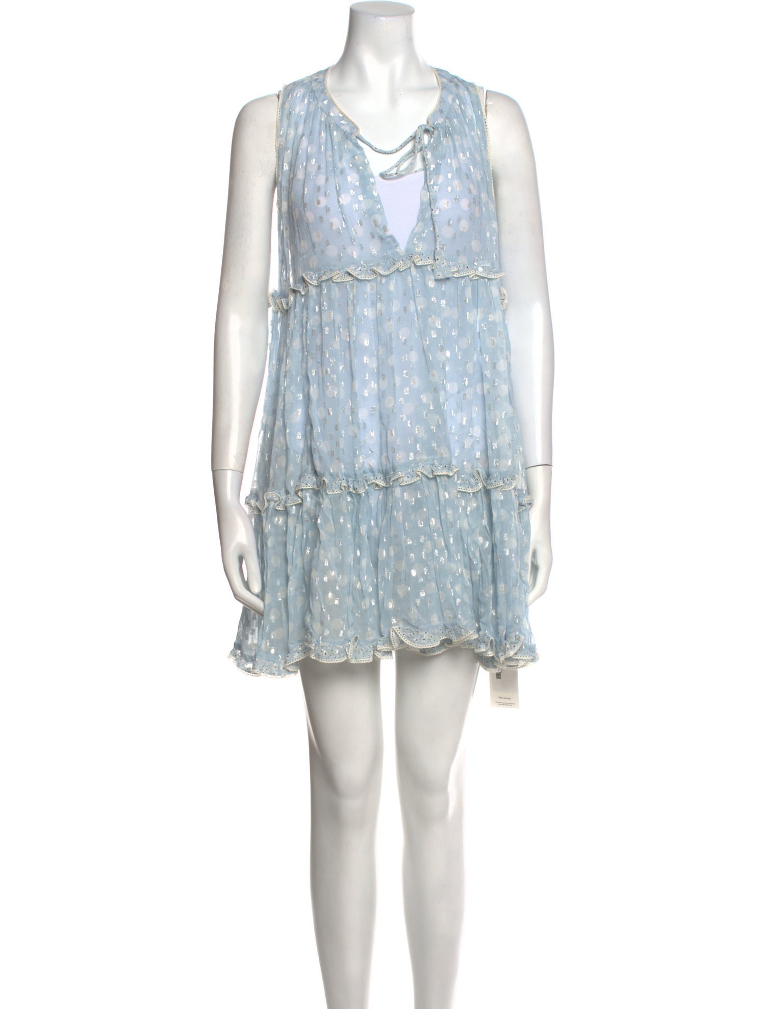 Sunday Saint-Tropez Polka Dot Print Mini Dress