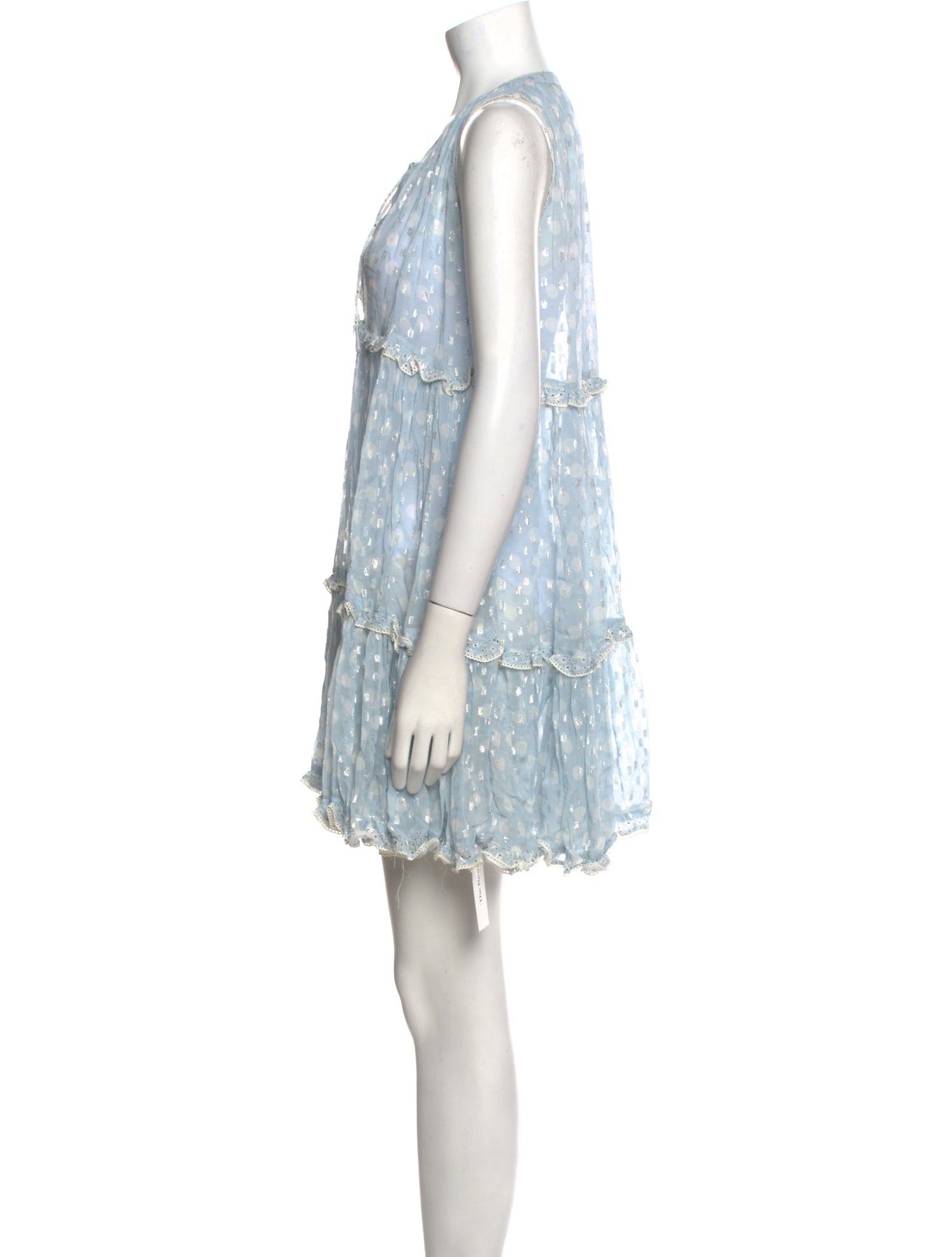 Sunday Saint-Tropez Polka Dot Print Mini Dress