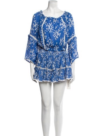 Sunday Saint-Tropez Suits and Sets Floral Print Ruffle Embellishment Skirt Set XS