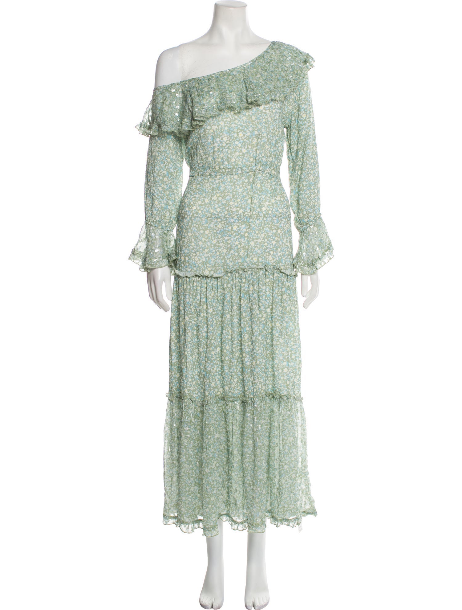 Sunday Saint-Tropez Floral Print Long Dress w/ Tags