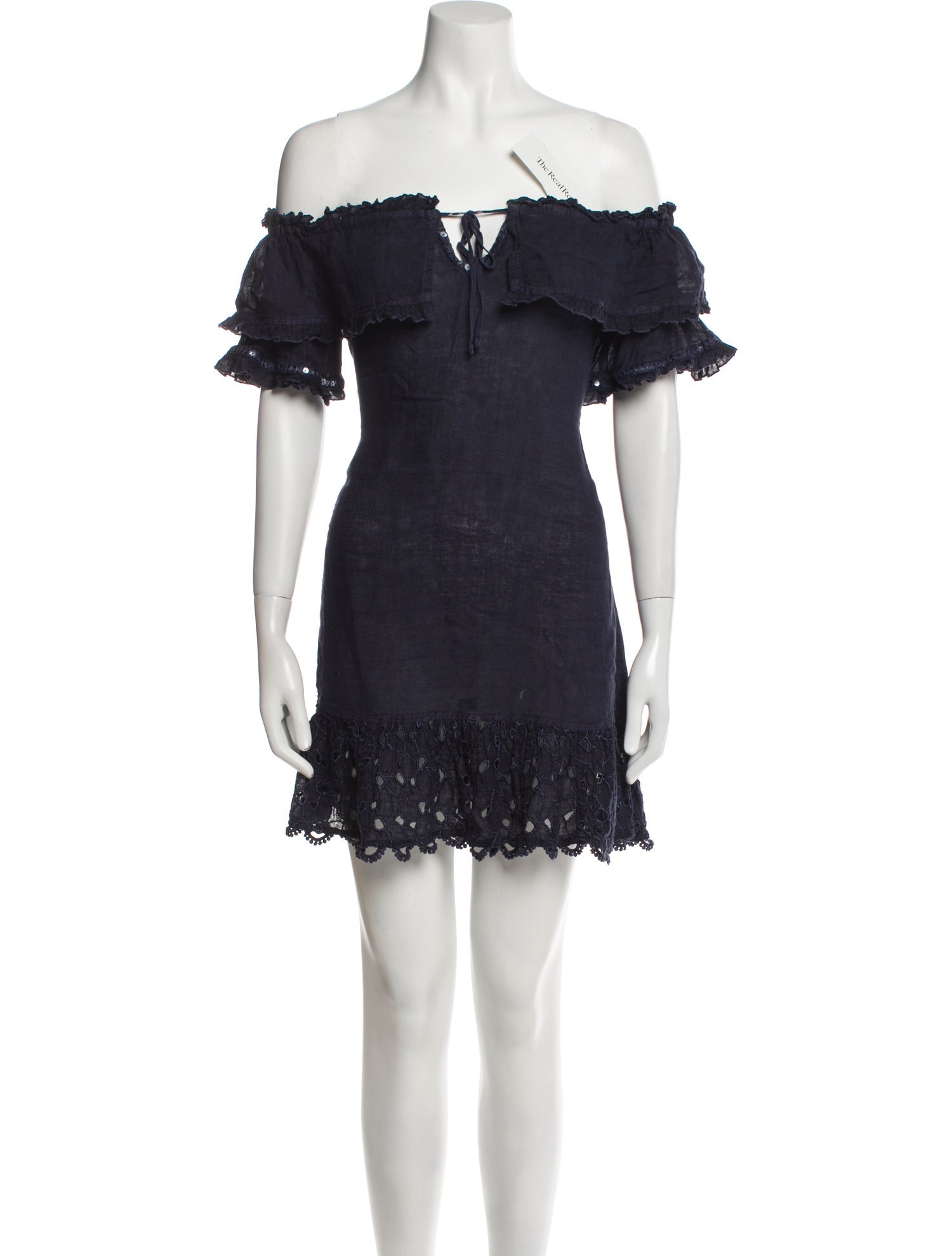 Sunday Saint-Tropez Off-The-Shoulder Mini Dress