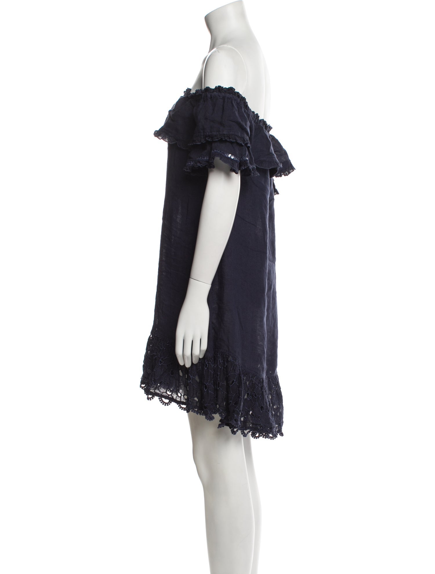 Sunday Saint-Tropez Off-The-Shoulder Mini Dress