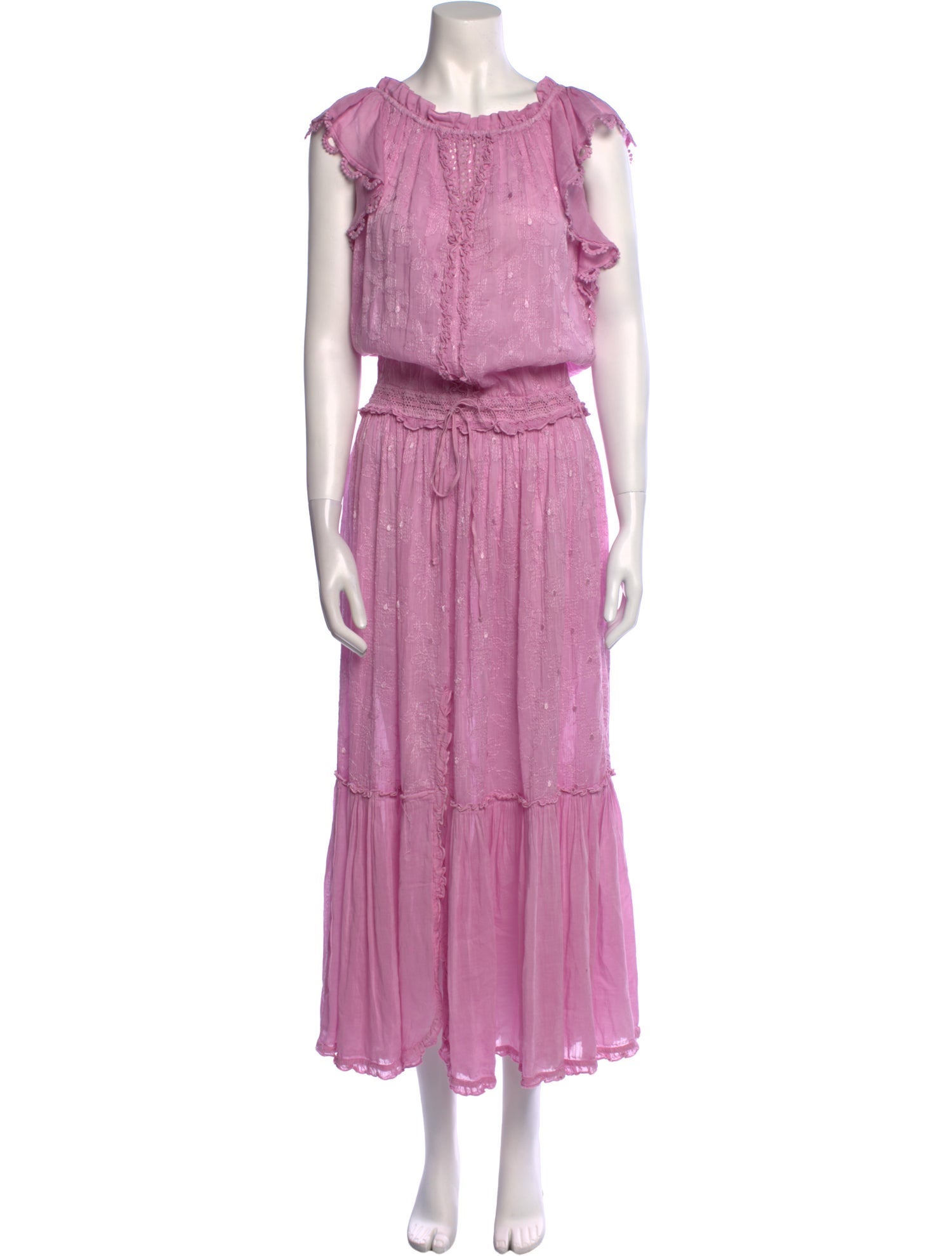 Sunday Saint-Tropez Scoop Neck Long Dress