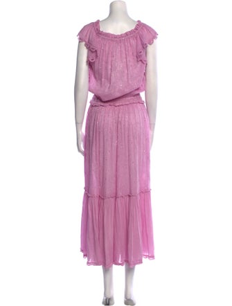 Sunday Saint-Tropez Scoop Neck Long Dress