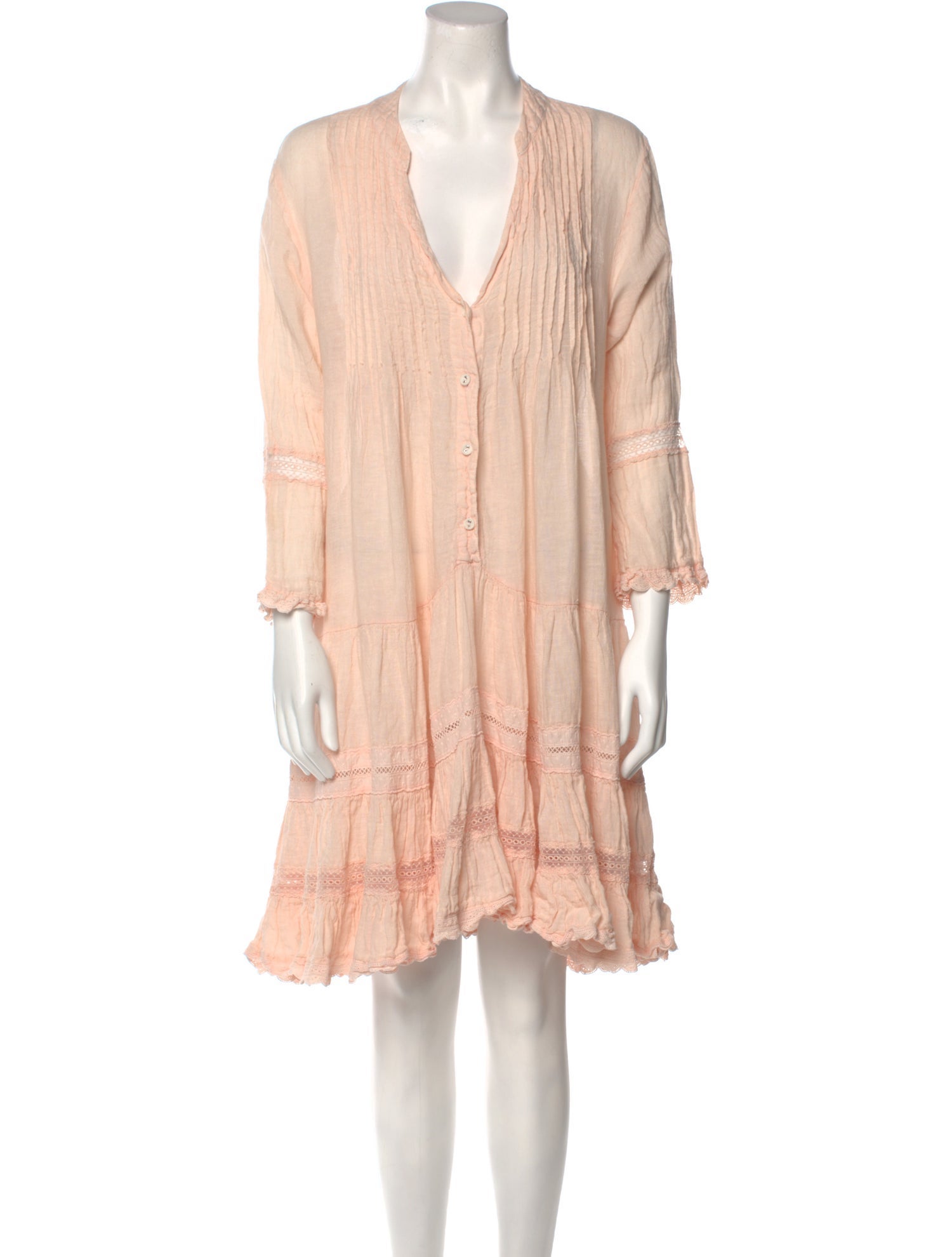 Sunday Saint-Tropez Linen Knee-Length Dress