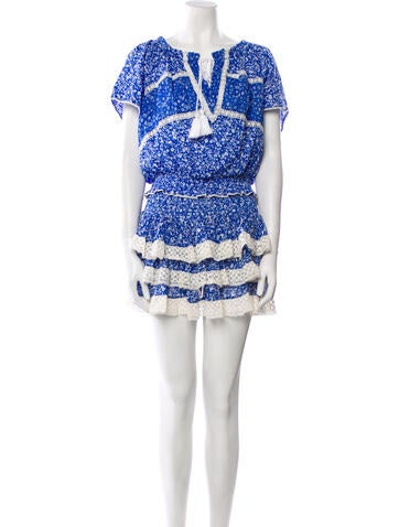 Sunday Saint-Tropez Suits and Sets Floral Print Tassel Accents Skirt Set One Size