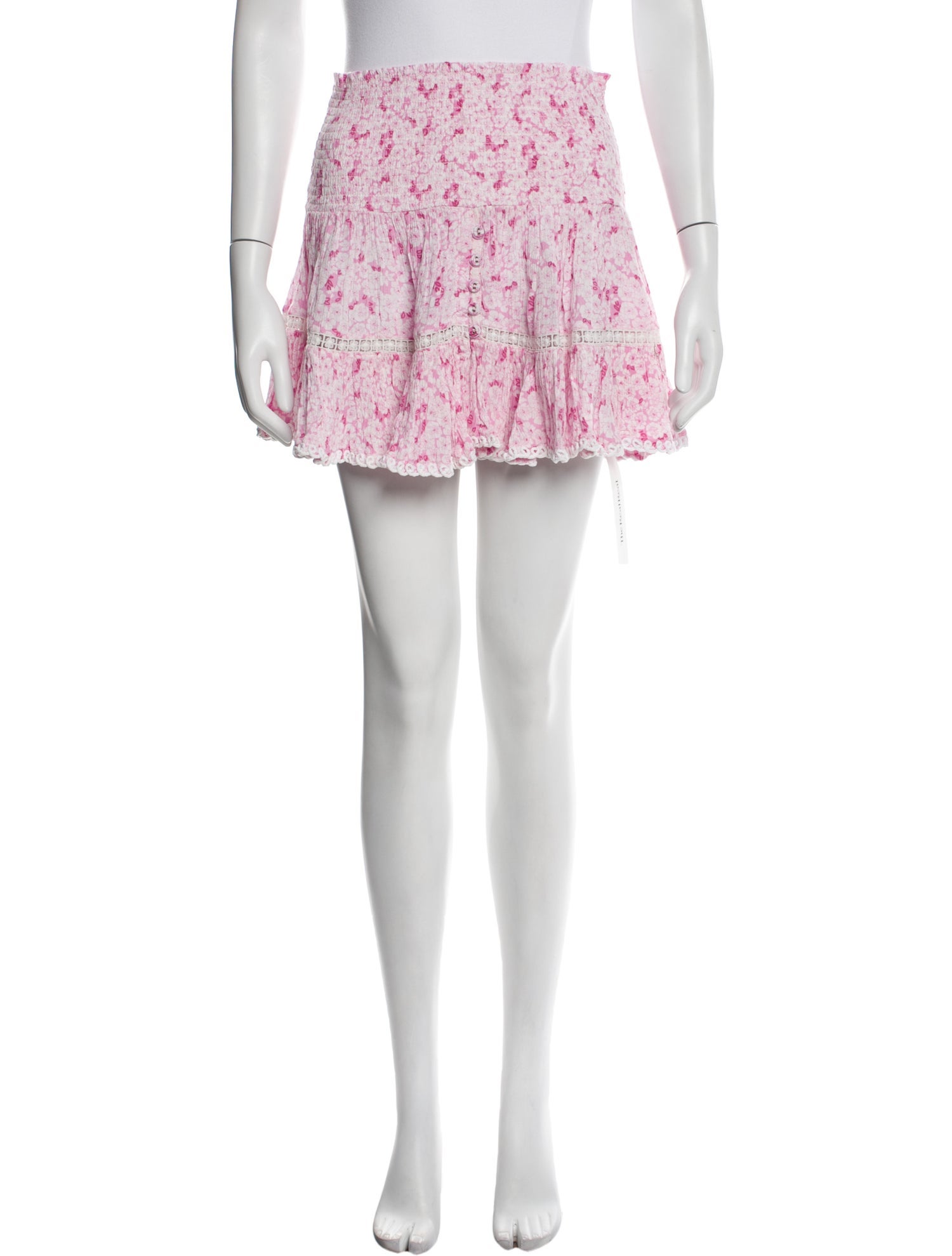 Sunday Saint-Tropez Floral Print Mini Skirt
