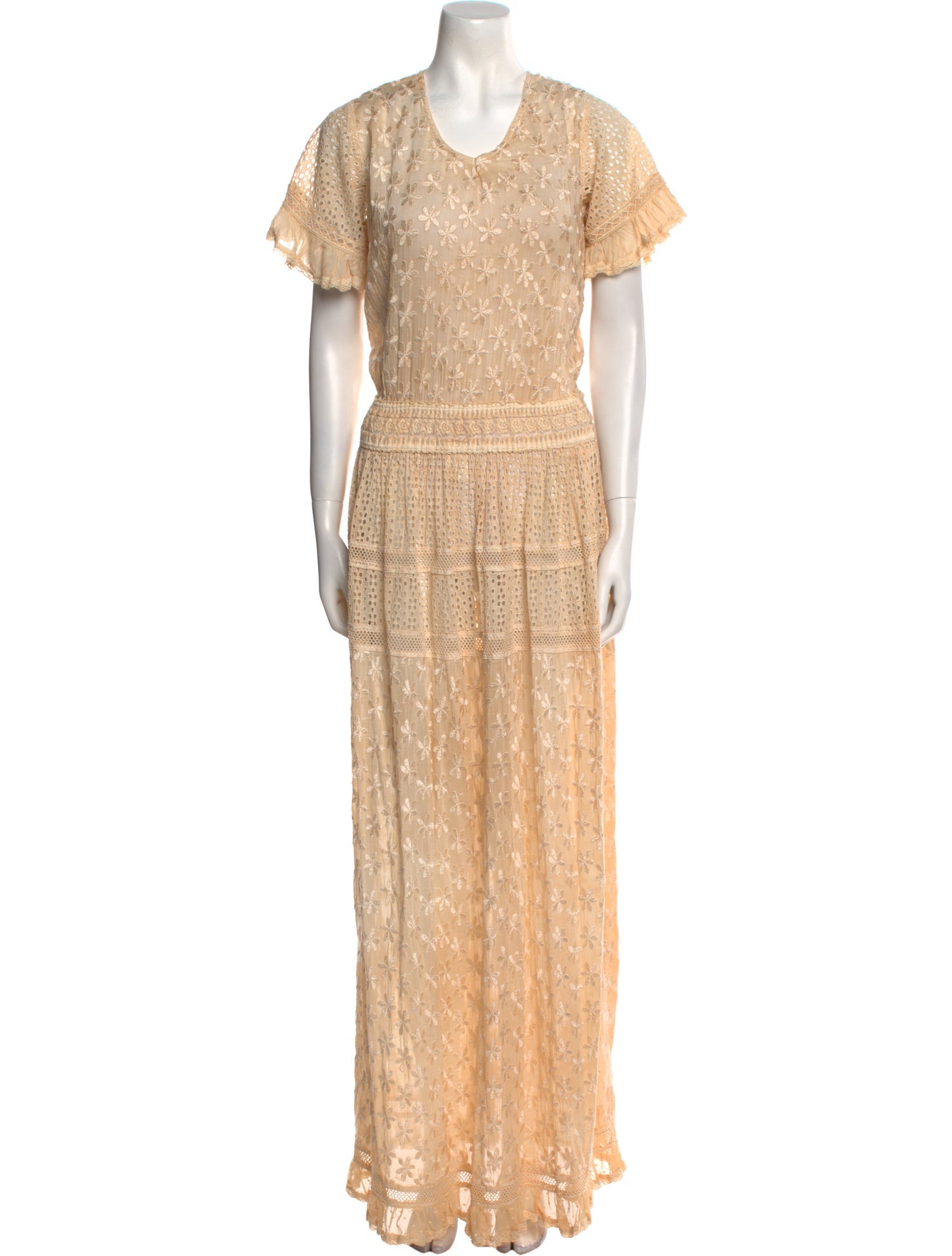 Sunday Saint-Tropez Scoop Neck Long Dress