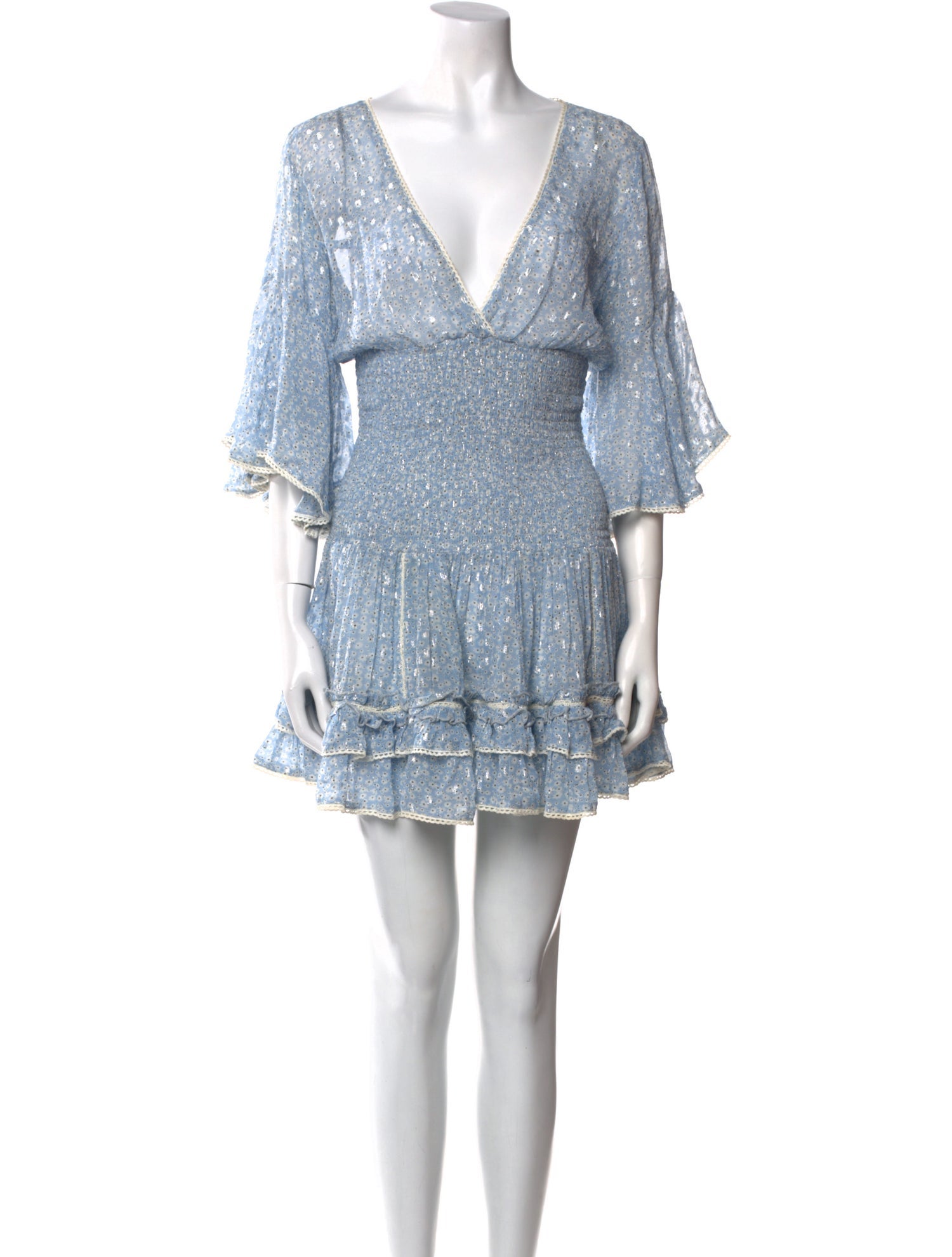 Sunday Saint-Tropez Floral Print Mini Dress