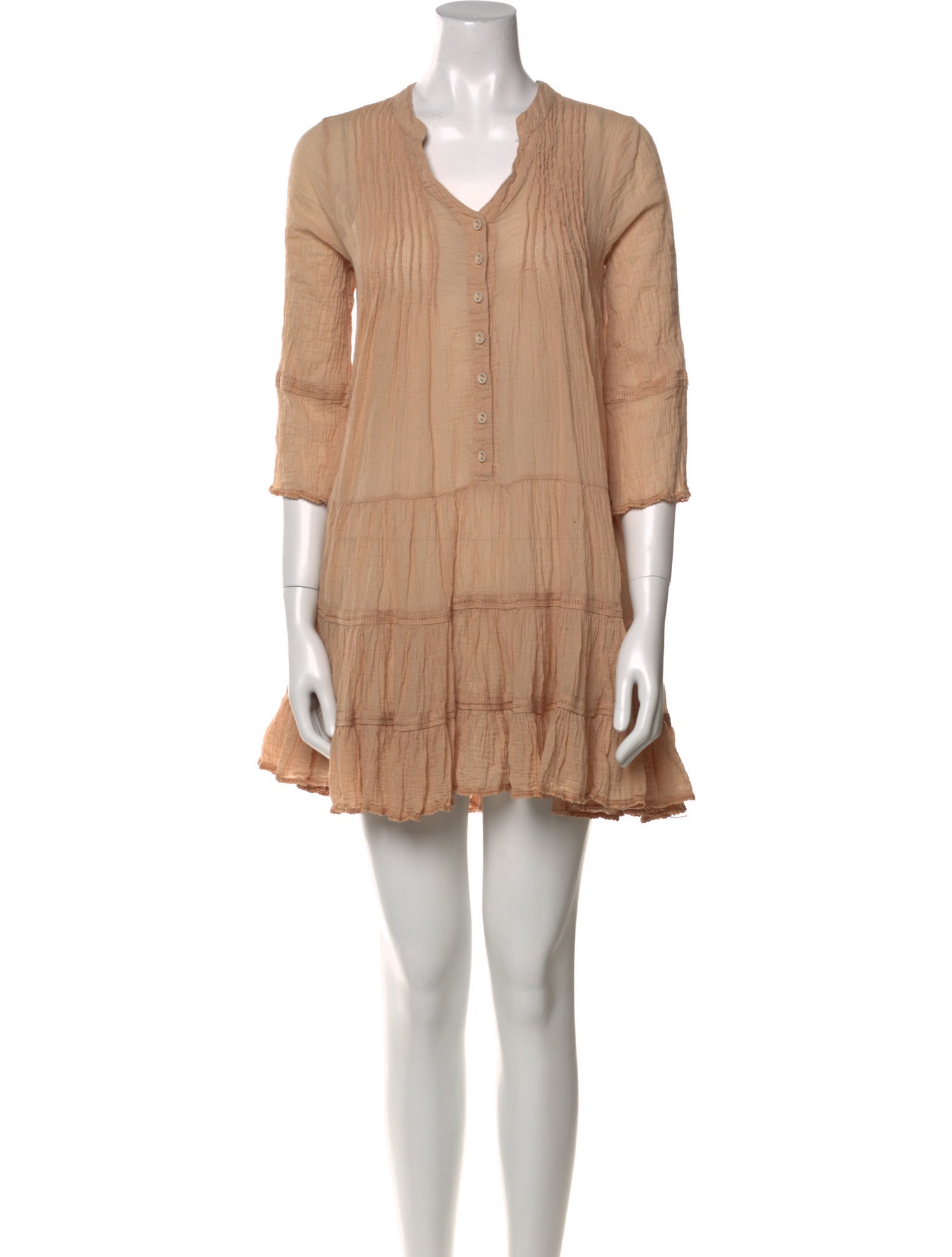 Sunday Saint-Tropez V-Neck Mini Dress