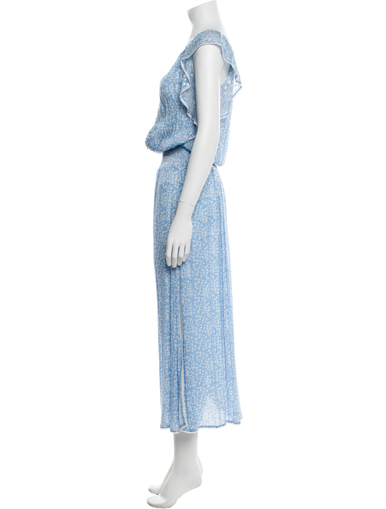 Sunday Saint-Tropez Floral Print Long Dress w/ Tags