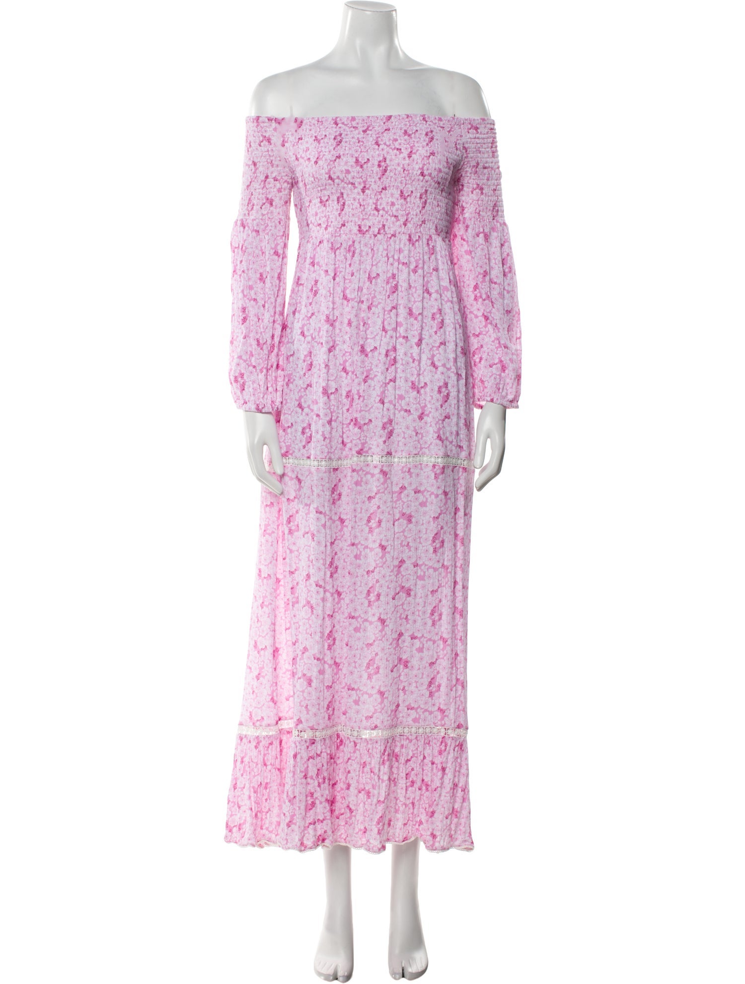 Sunday Saint-Tropez Floral Print Midi Length Dress