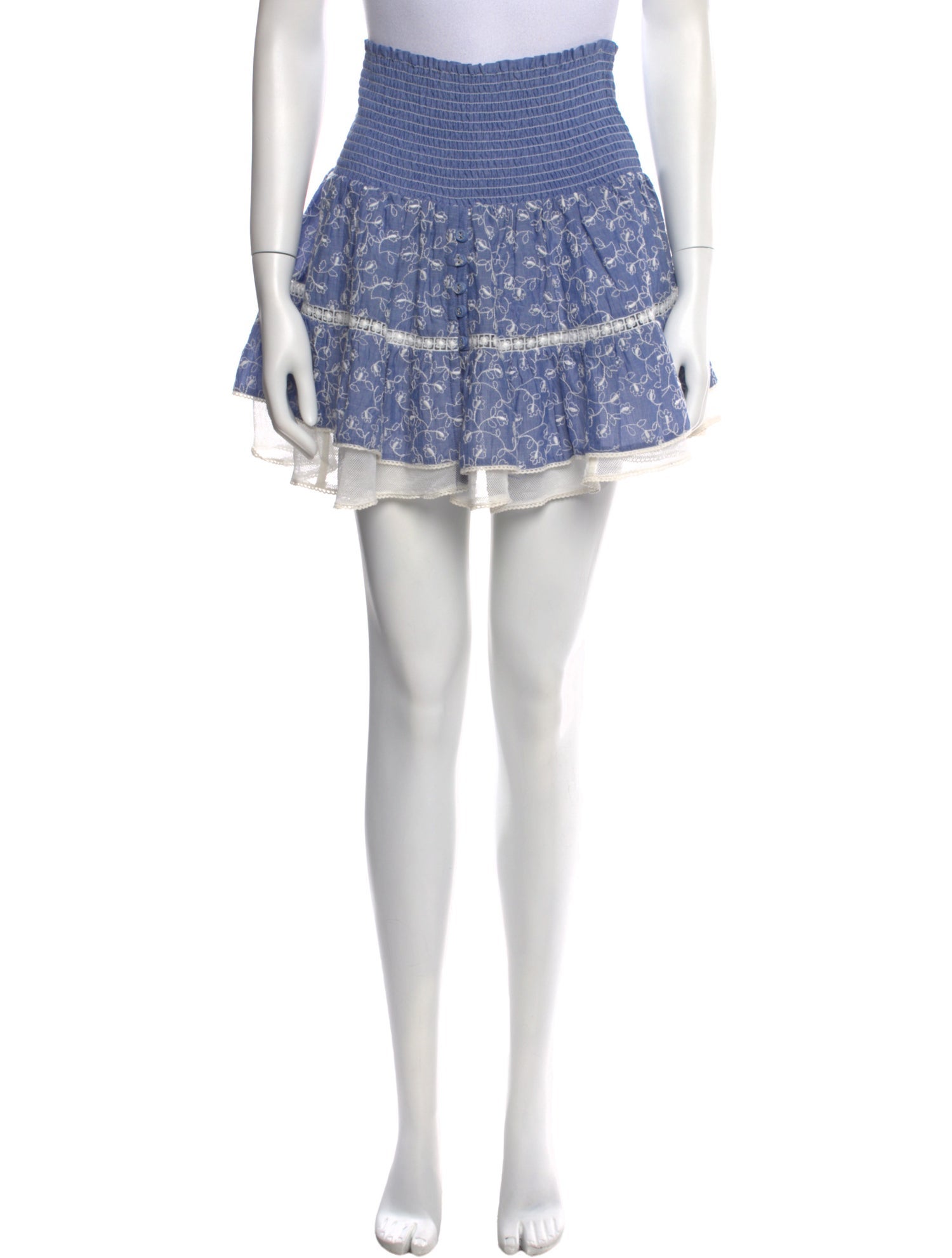 Sunday Saint-Tropez Patterned Mini Skirt w/ Tags