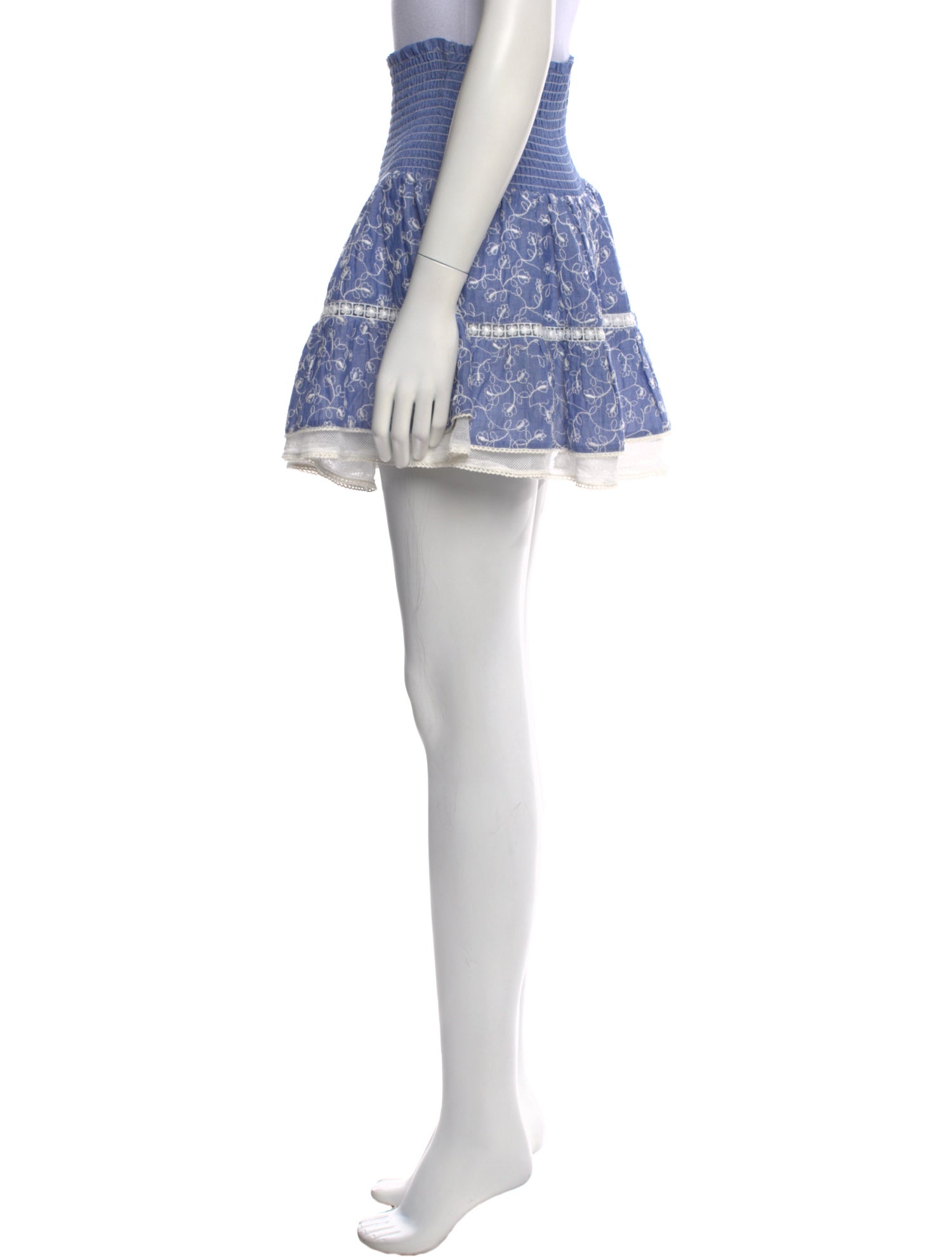 Sunday Saint-Tropez Patterned Mini Skirt w/ Tags