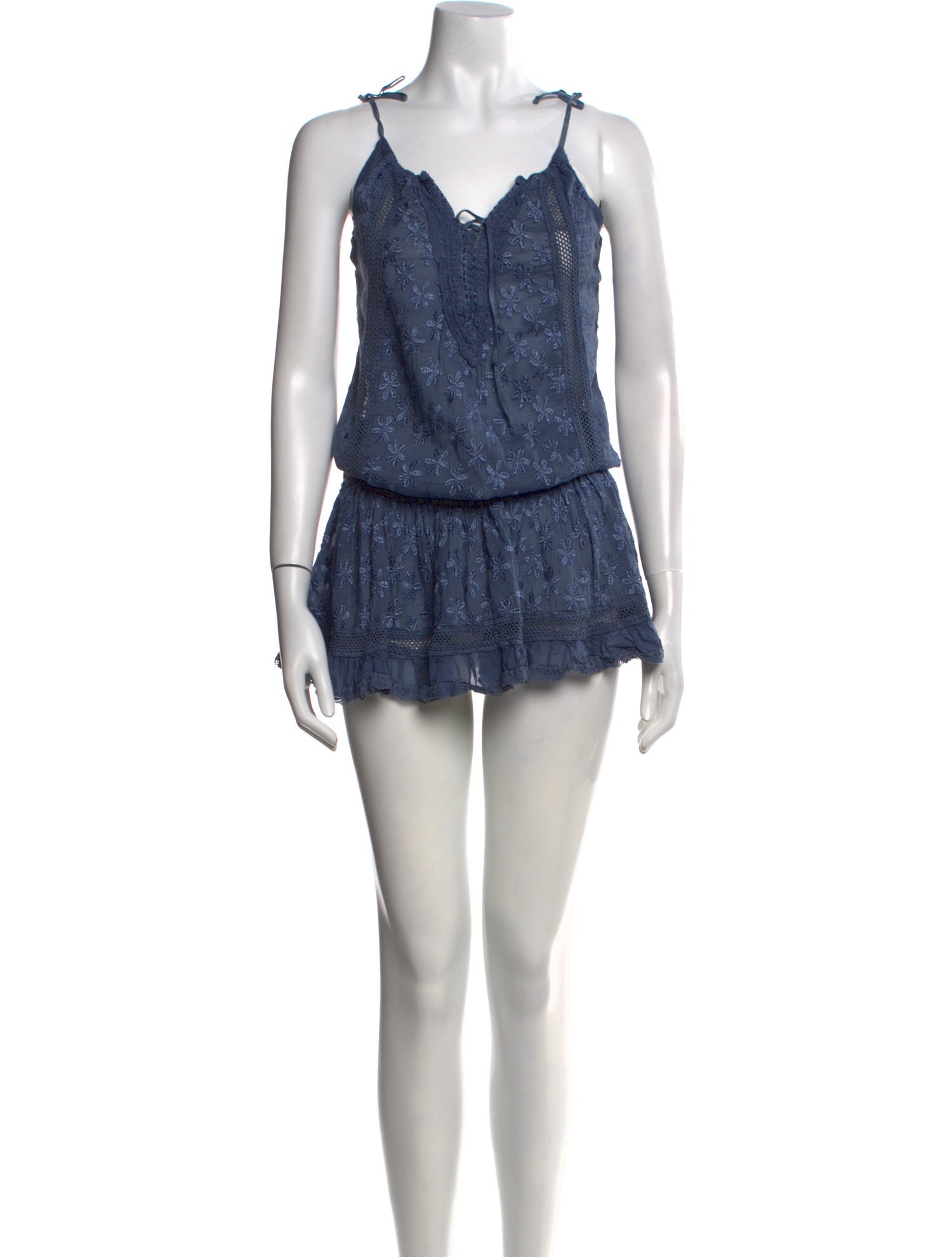 Sunday Saint-Tropez V-Neck Mini Dress